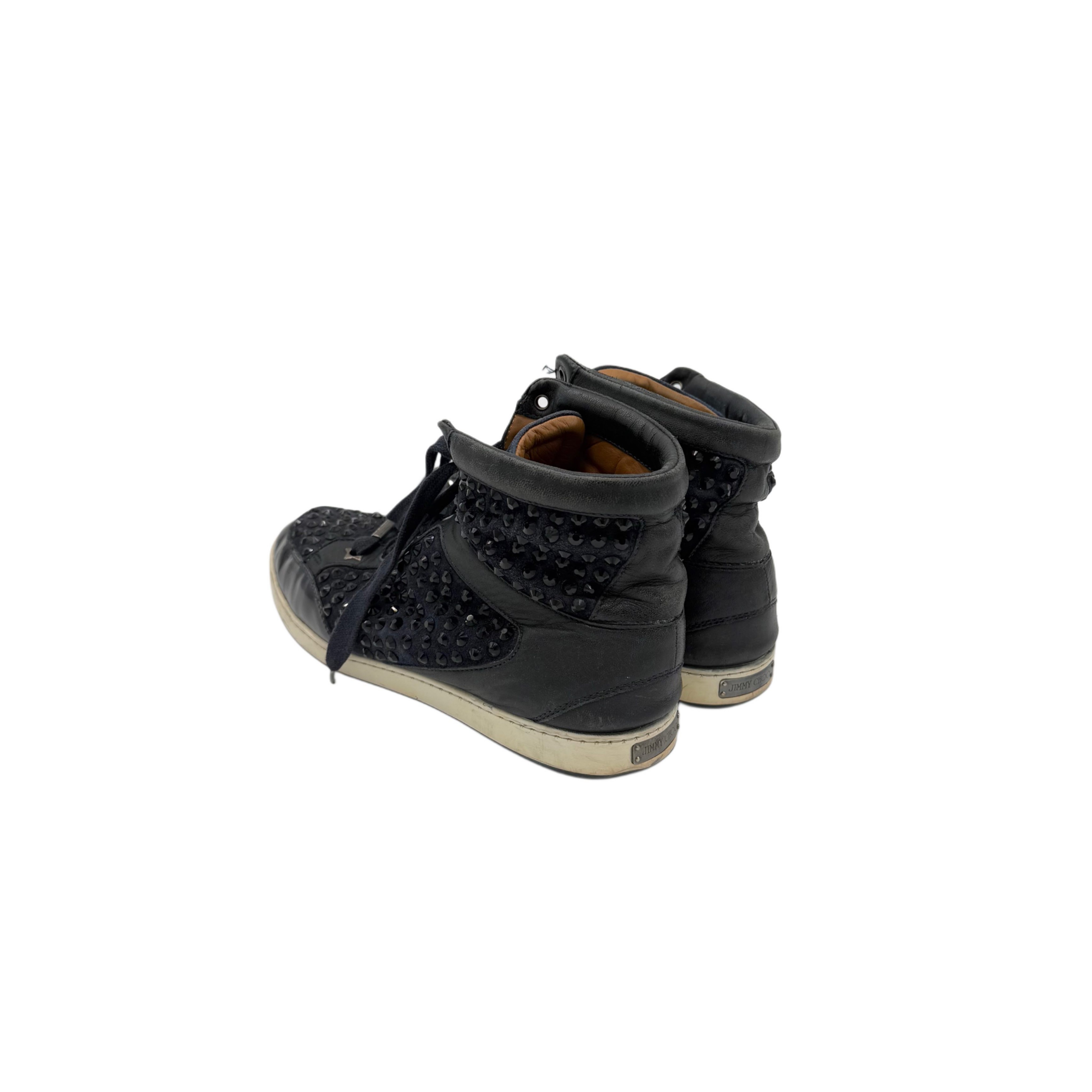 JIMMY CHOO BLACK SNEAKERS JIMMY CHOO BLACK SNEAKERS