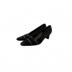FERRAGAMO BLACK HEELS 