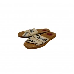 CHLOE WOODY LEATHER MULES 