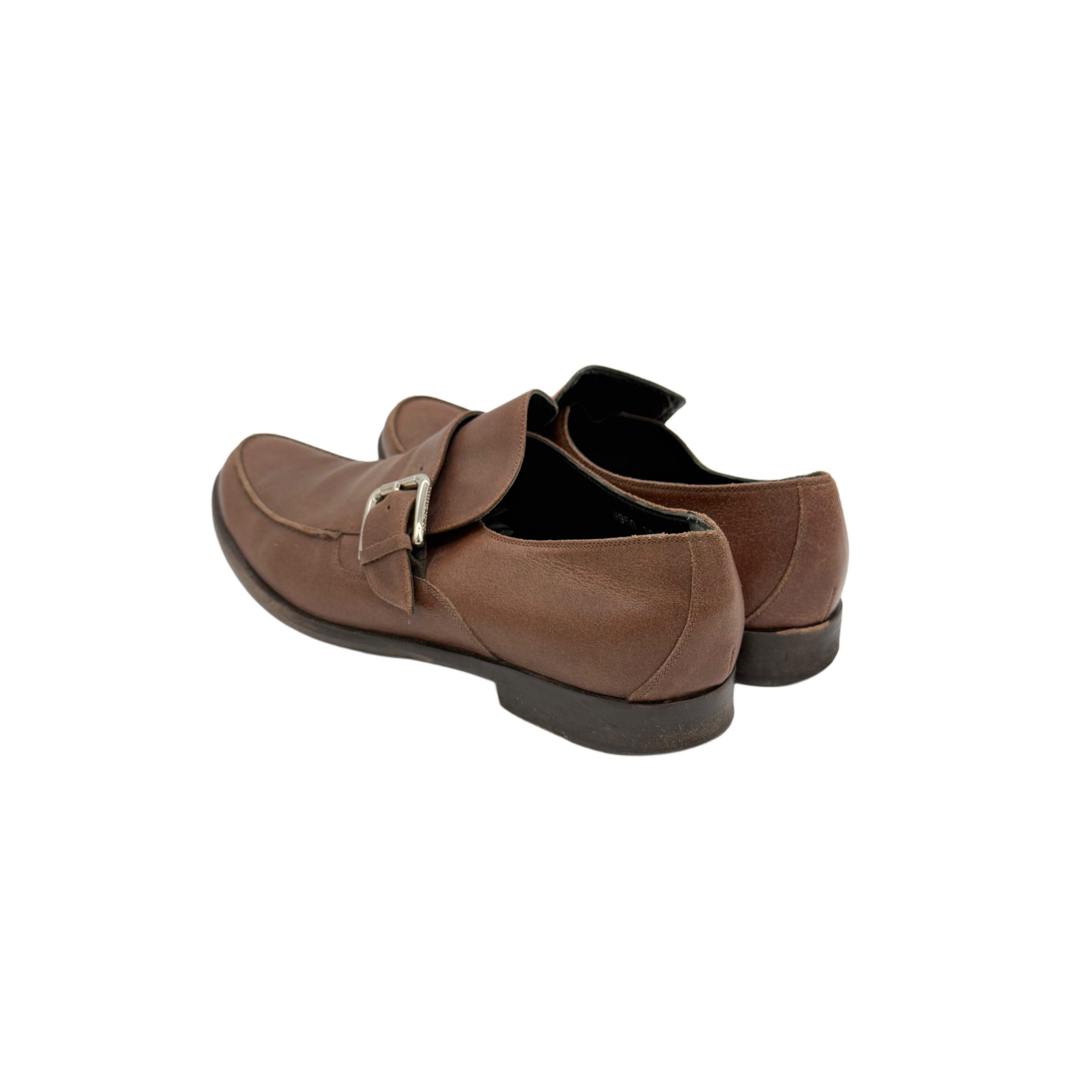 DOLCE AND GABBANA BROWN LEATHER SHOES