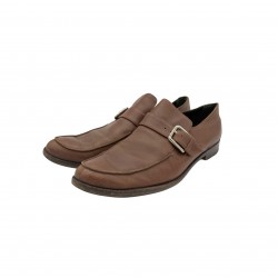 DOLCE AND GABBANA BROWN LEATHER SHOES