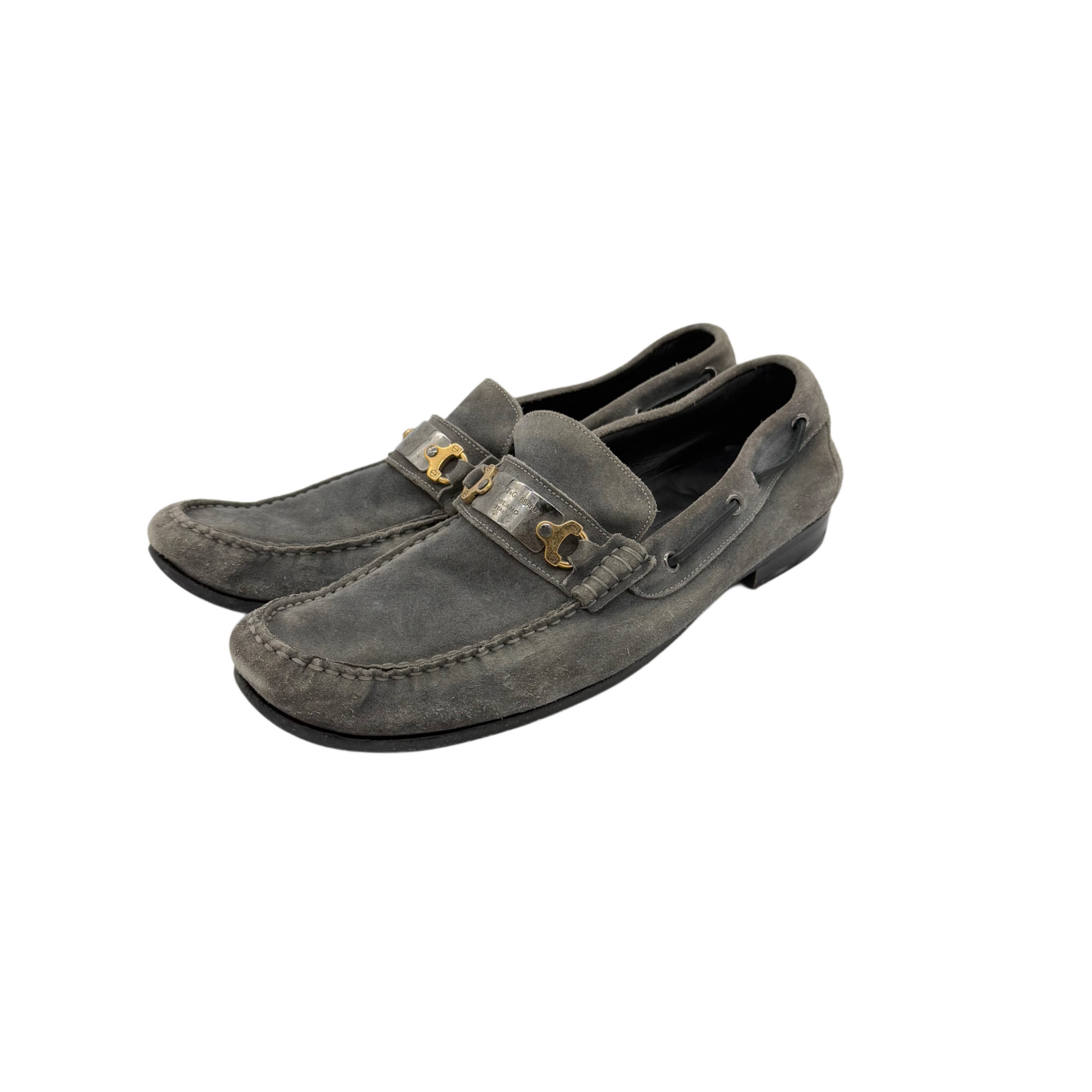DOLCE AND GABBANA SUEDE LOAFERS DOLCE AND GABBANA SUEDE LOAFERS