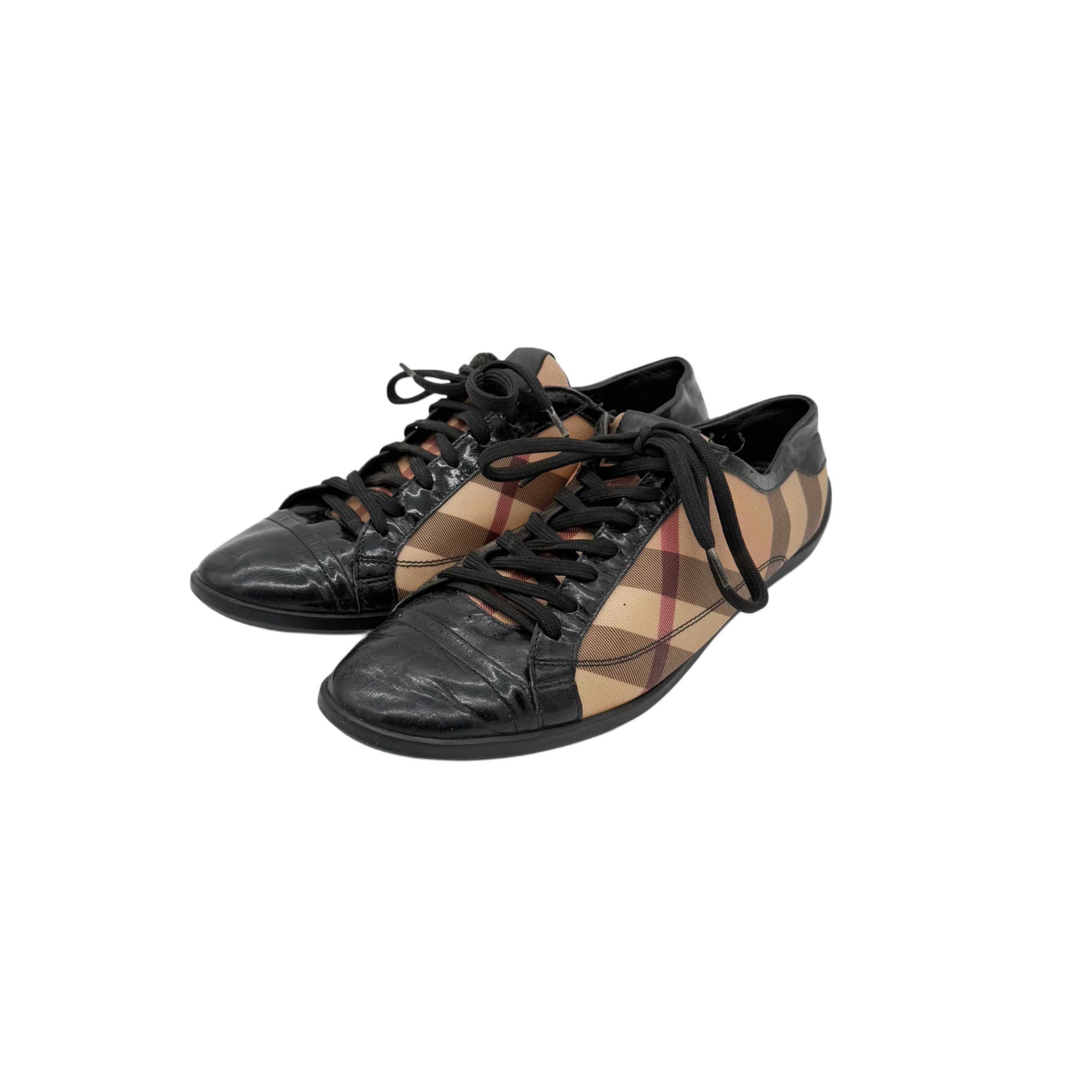 BURBERRY LEATHER TRAINERS BURBERRY LEATHER TRAINERS