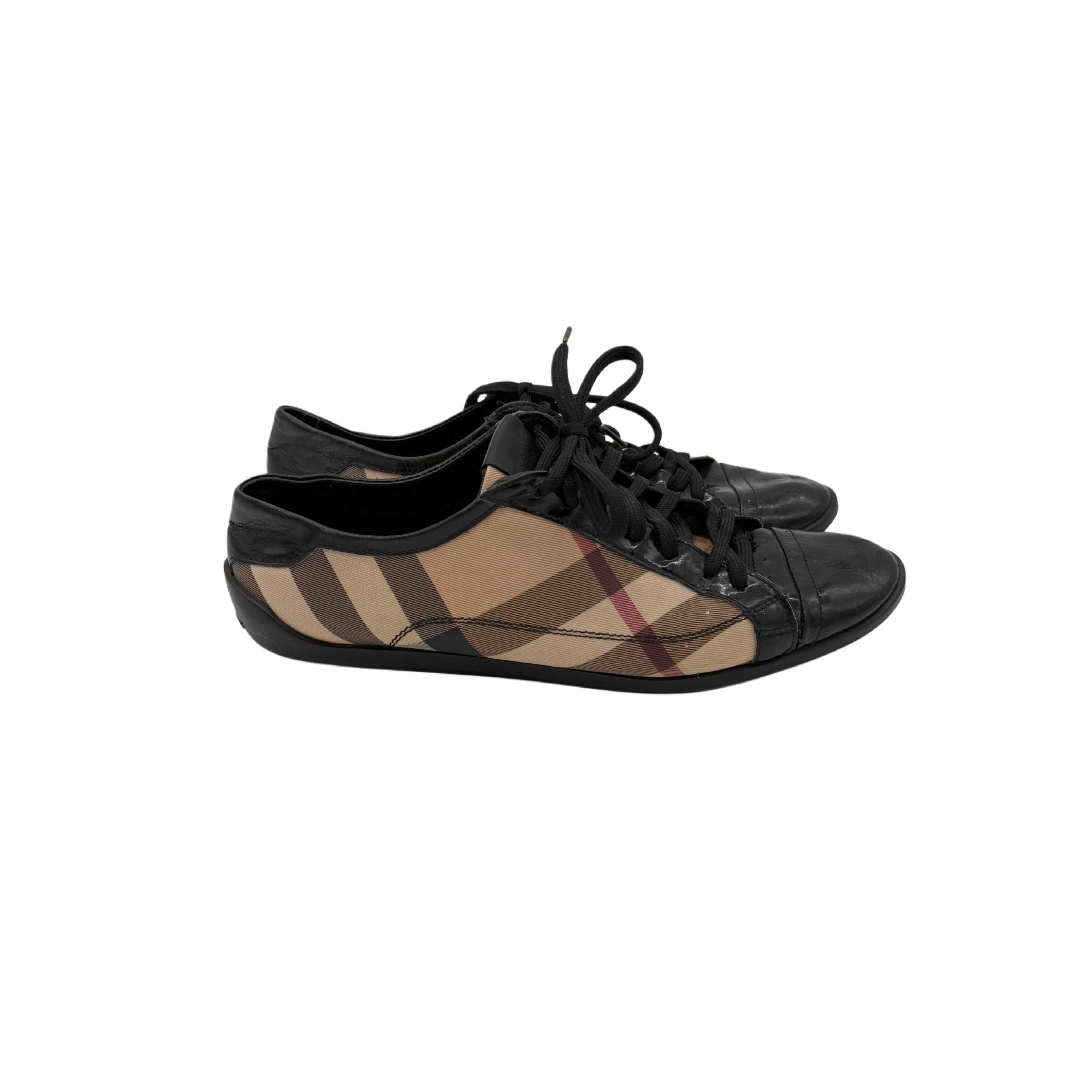 BURBERRY LEATHER TRAINERS BURBERRY LEATHER TRAINERS