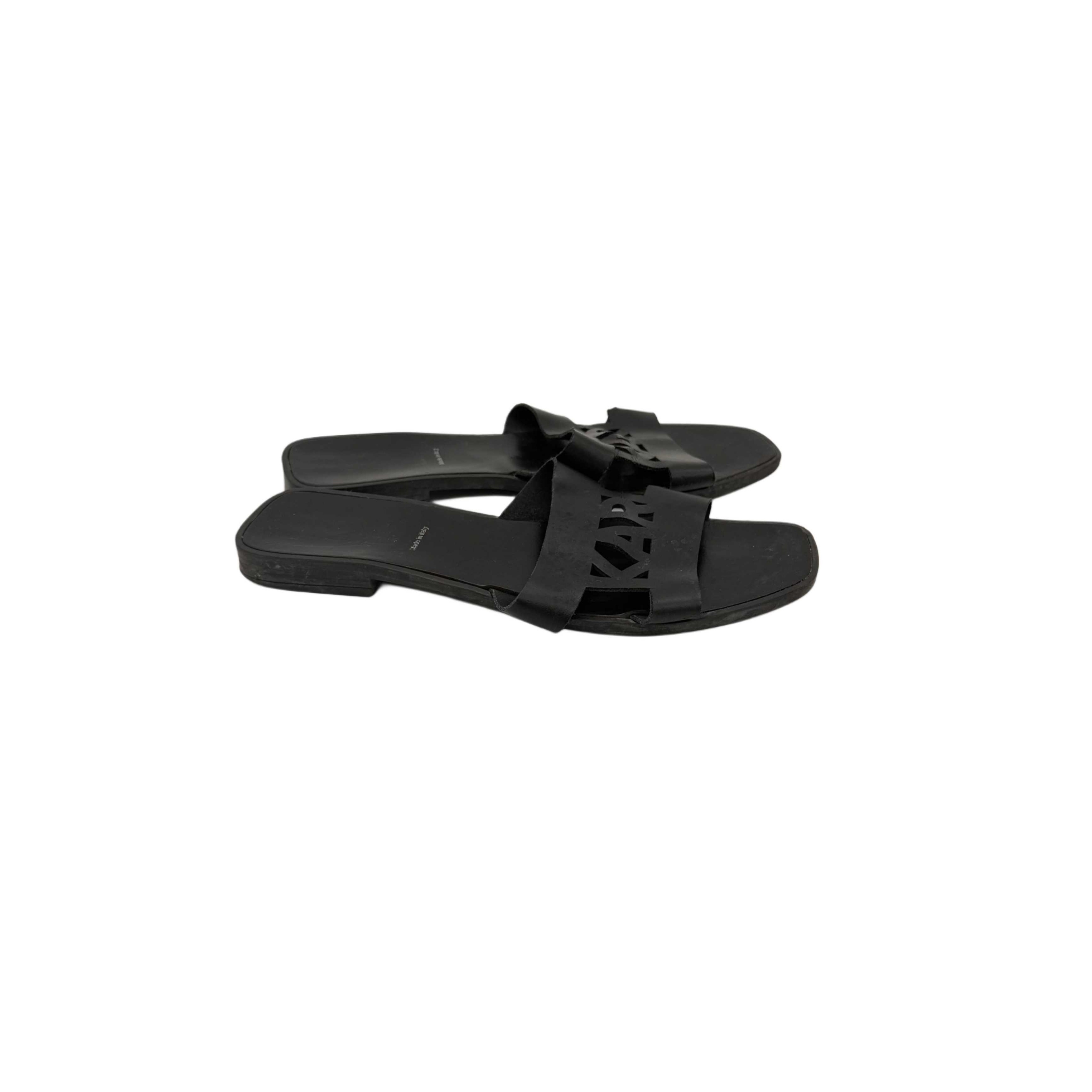 KARL LAGERFELD SLIPPERS BLACK KARL LAGERFELD SLIPPERS BLACK
