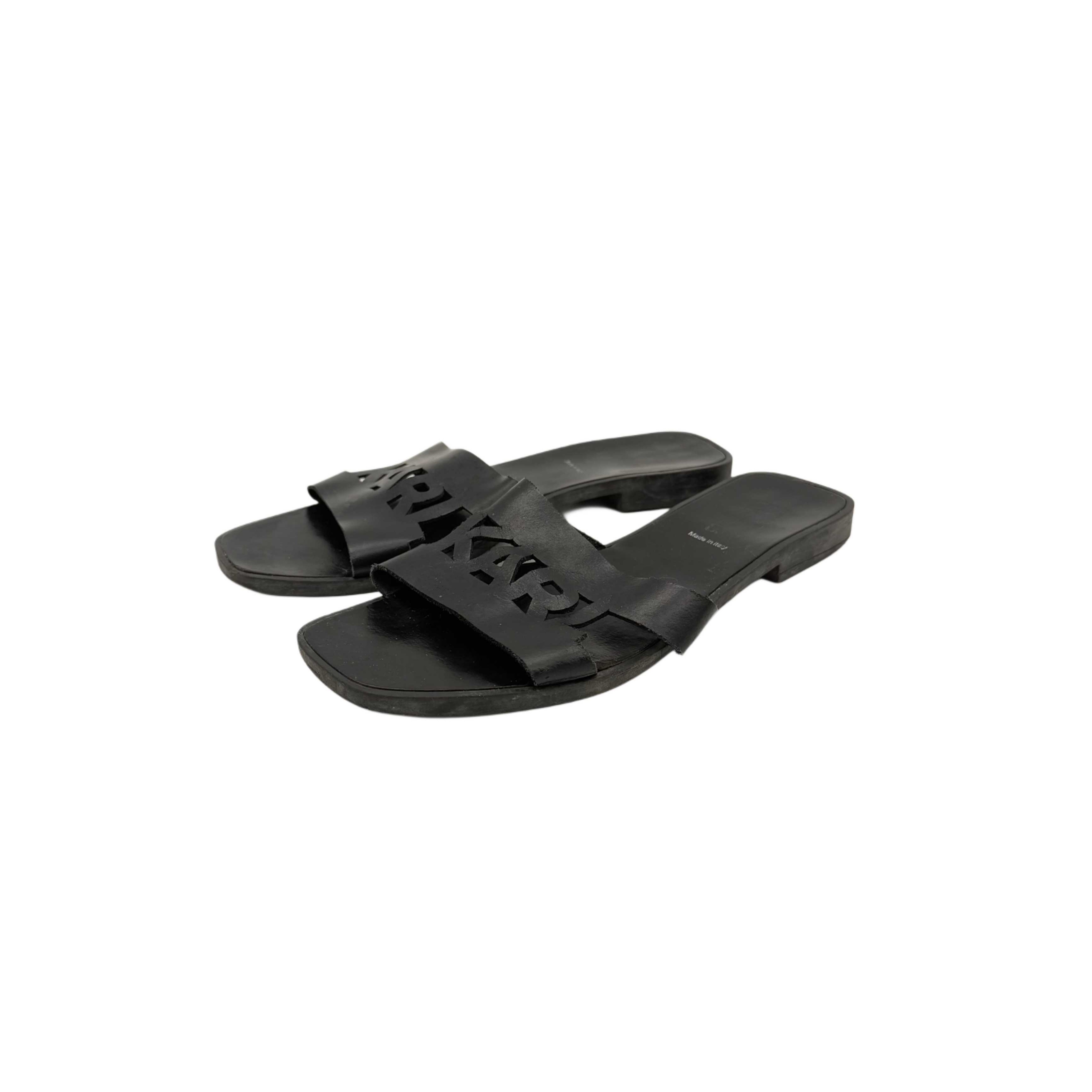 KARL LAGERFELD SLIPPERS BLACK KARL LAGERFELD SLIPPERS BLACK