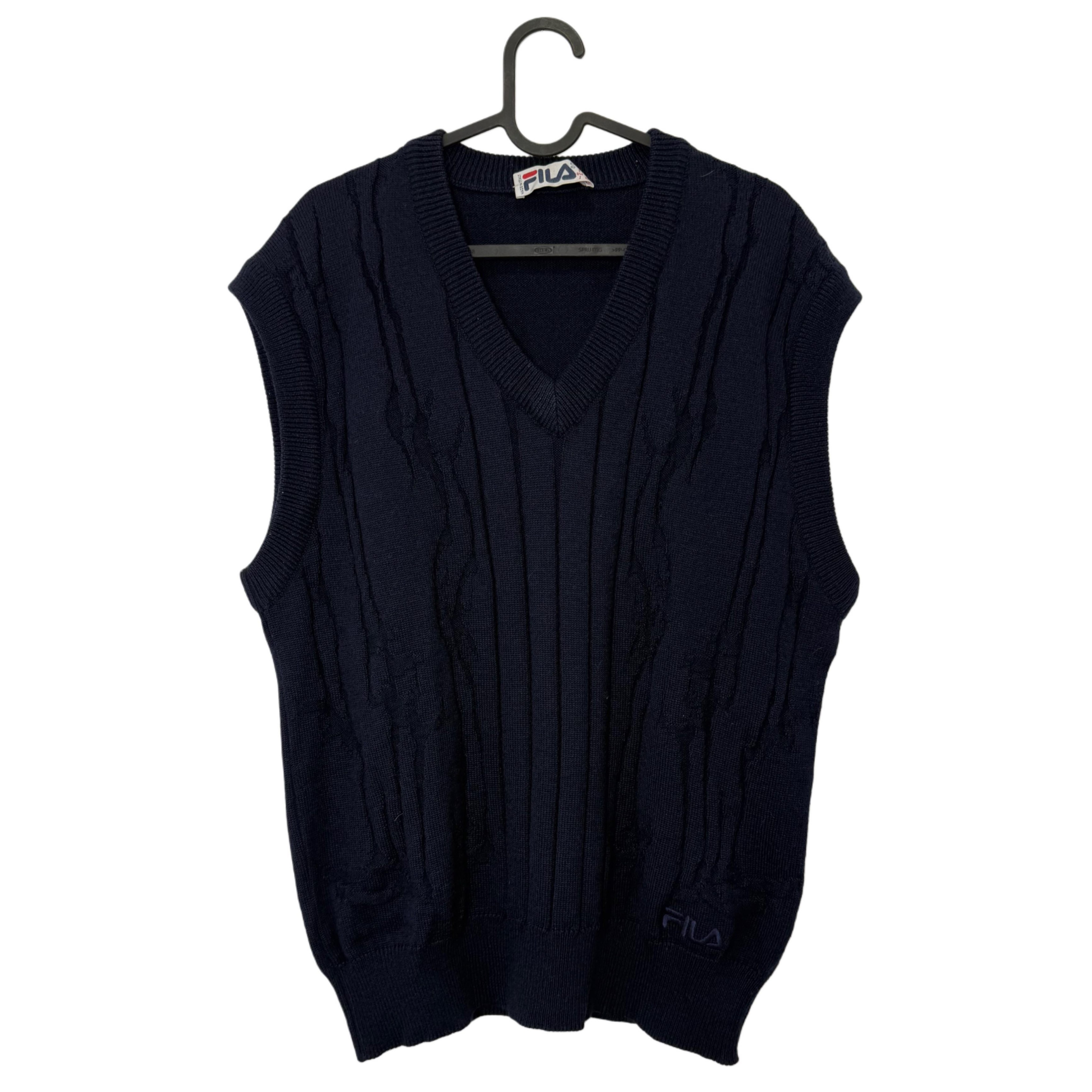 FILA DARK BLUE SLEEVELESS VEST FILA DARK BLUE SLEEVELESS VEST
