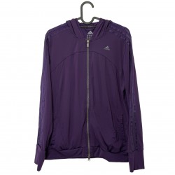 ADIDAS PURPLE JACKET WITH HOODIE 