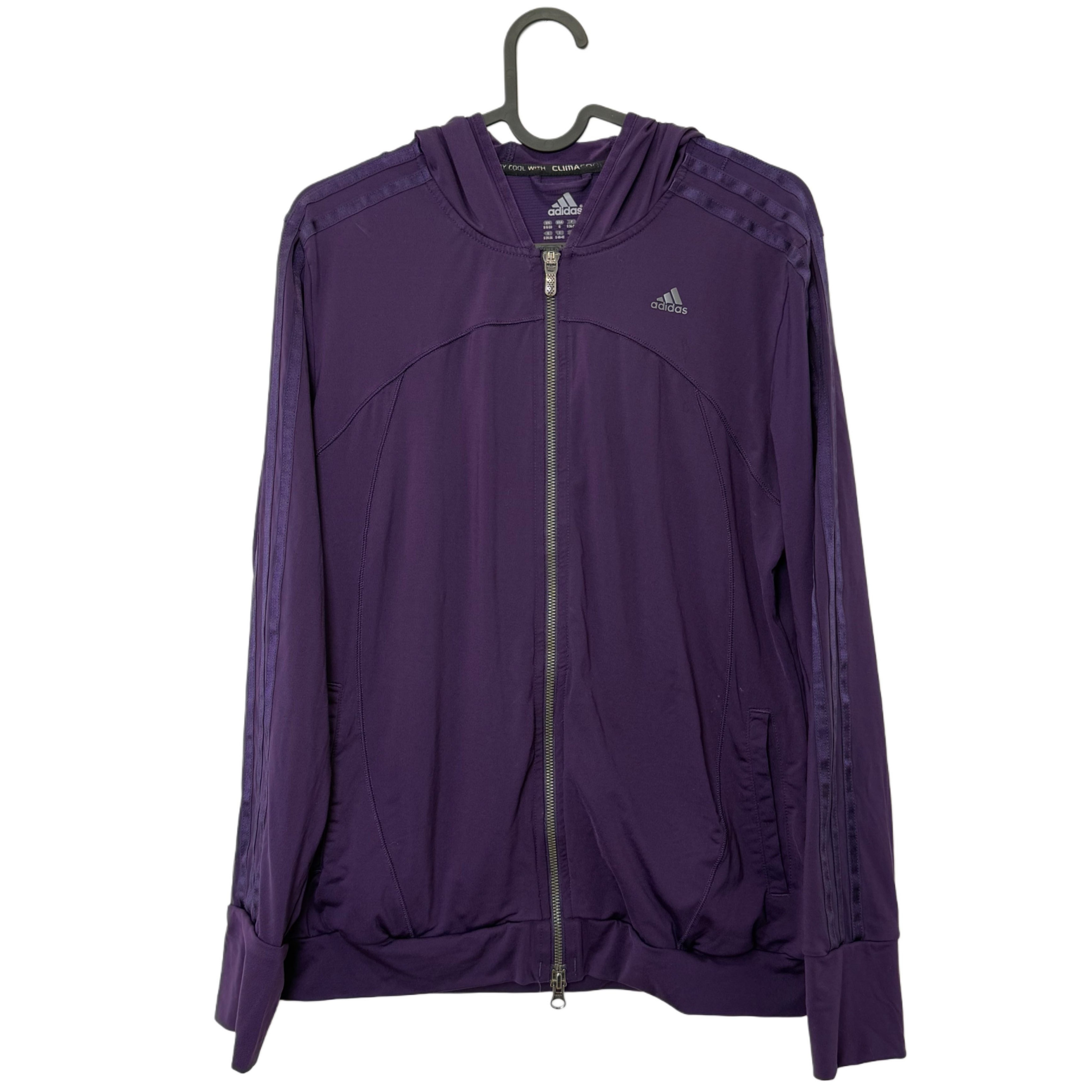 ADIDAS PURPLE JACKET WITH HOODIE ADIDAS PURPLE JACKET WITH HOODIE