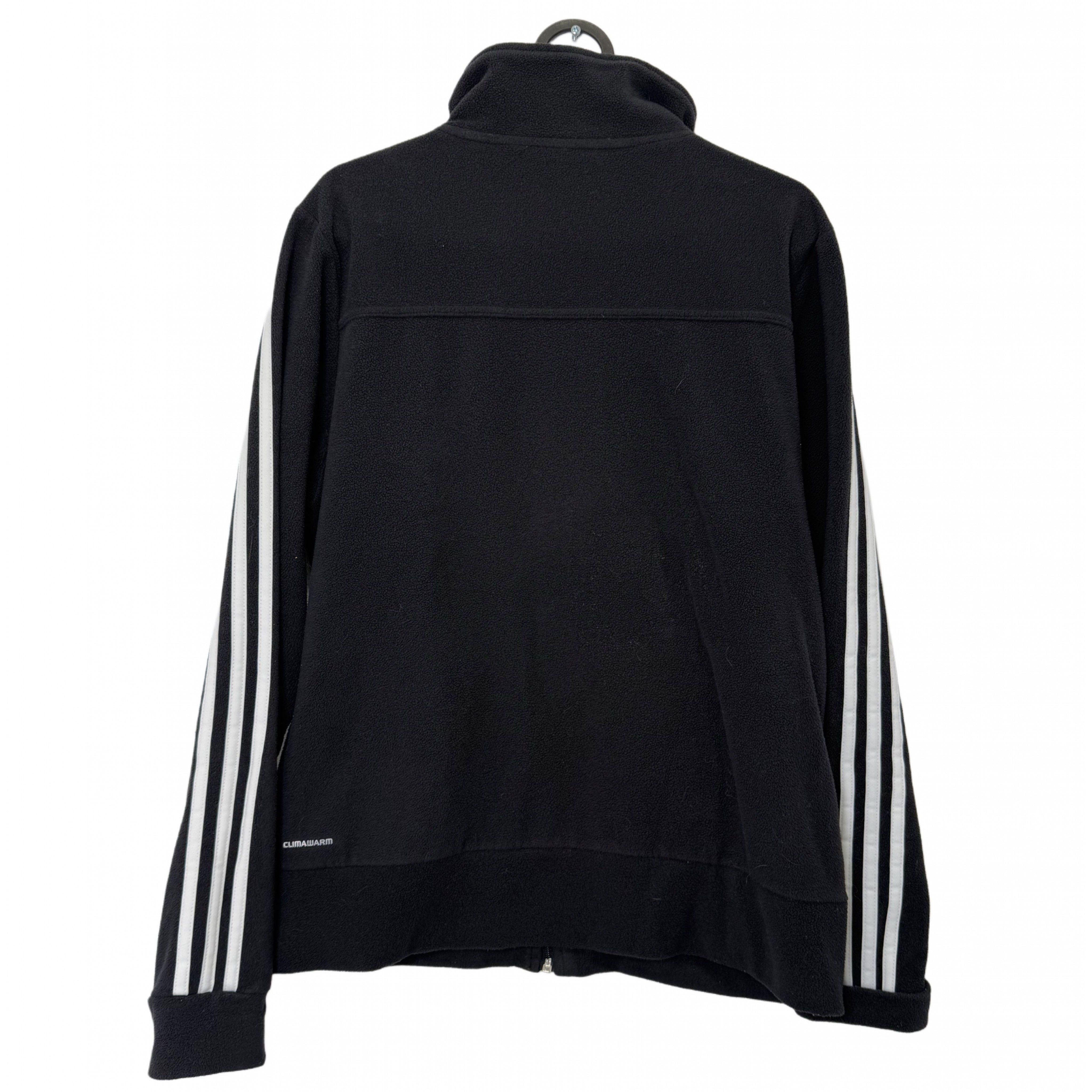 ADIDAS BLACK FLEECE JACKET ADIDAS BLACK FLEECE JACKET