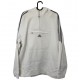 ADIDAS HALF ZIPPER HOODIE WHITE ADIDAS HALF ZIPPER HOODIE WHITE