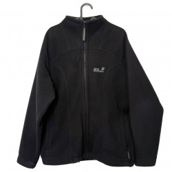 JACK WOLFSKIN BLACK FLEECE JACKET