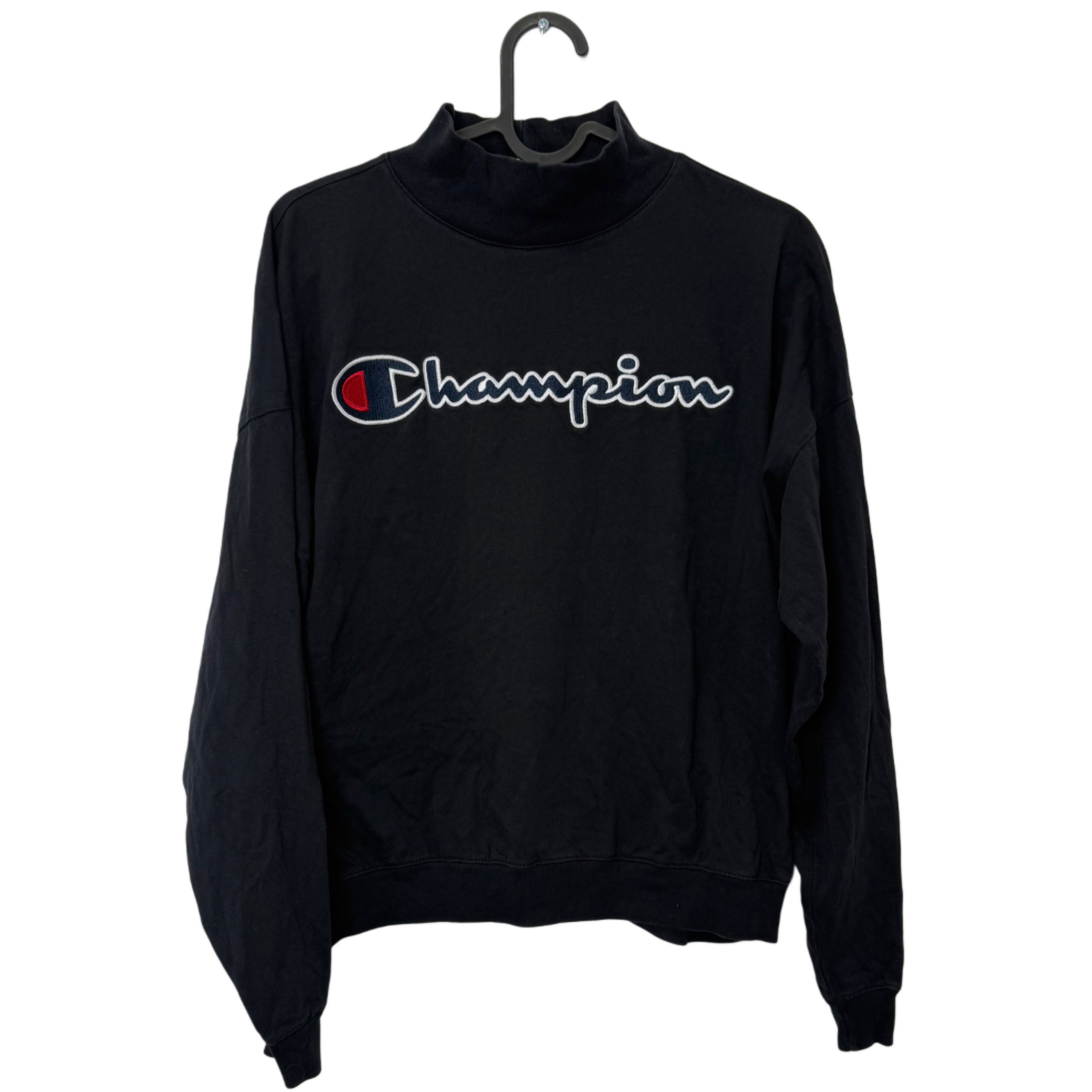 CHAMPION BLACK SWEATSHIRT CHAMPION BLACK SWEATSHIRT