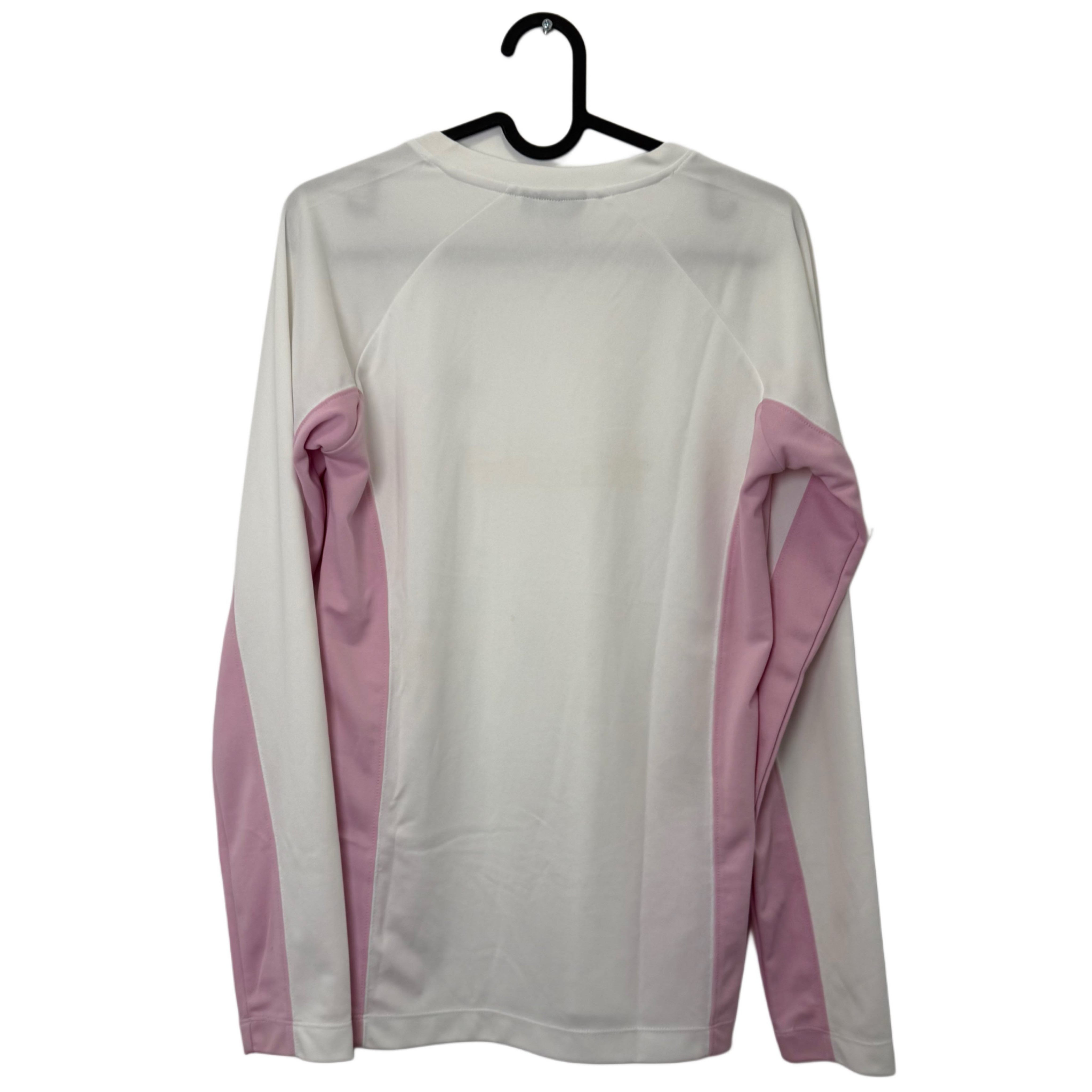 ASICS WHITE AND PINK LONG SLEEVE ASICS WHITE AND PINK LONG SLEEVE