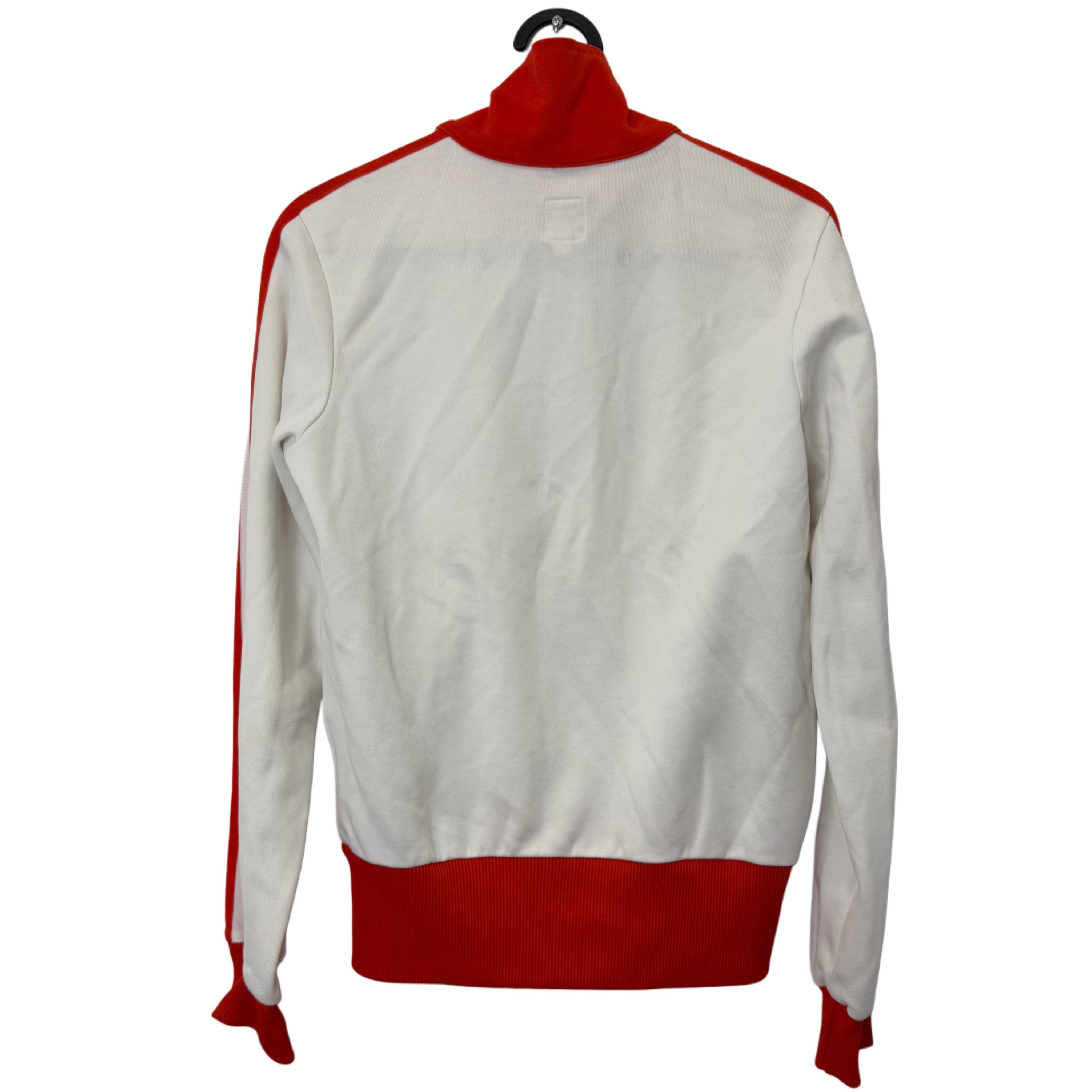 ADIDAS ORIGINALS WHITE AND ORANGE JACKET ADIDAS ORIGINALS WHITE AND ORANGE JACKET
