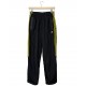 ADIDAS BLACK WITH YELLOW STRAPS TRACK PANTS ADIDAS BLACK WITH YELLOW STRAPS TRACK PANTS