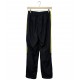 ADIDAS BLACK WITH YELLOW STRAPS TRACK PANTS ADIDAS BLACK WITH YELLOW STRAPS TRACK PANTS