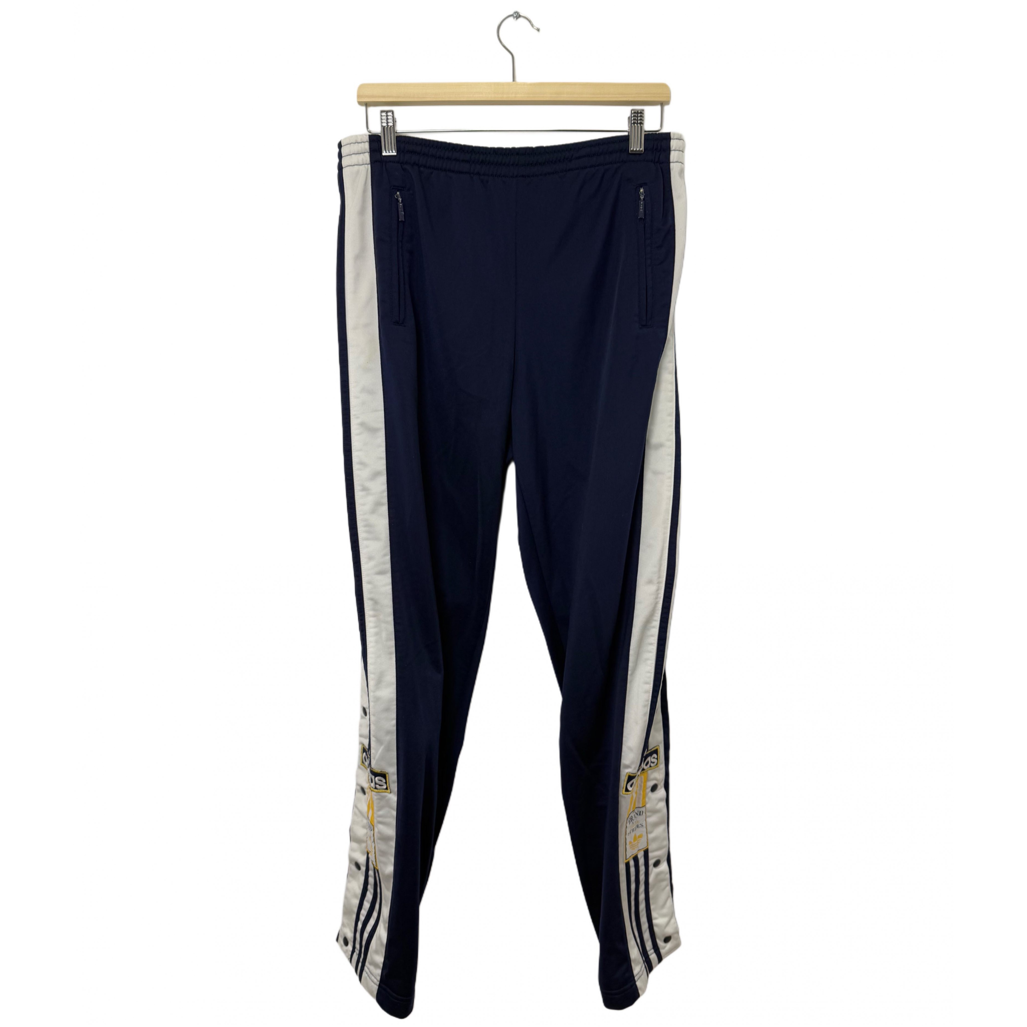 ADIDAS ORIGINALS DARK BLUE ADIBREAK PANTS ADIDAS ORIGINALS DARK BLUE ADIBREAK PANTS