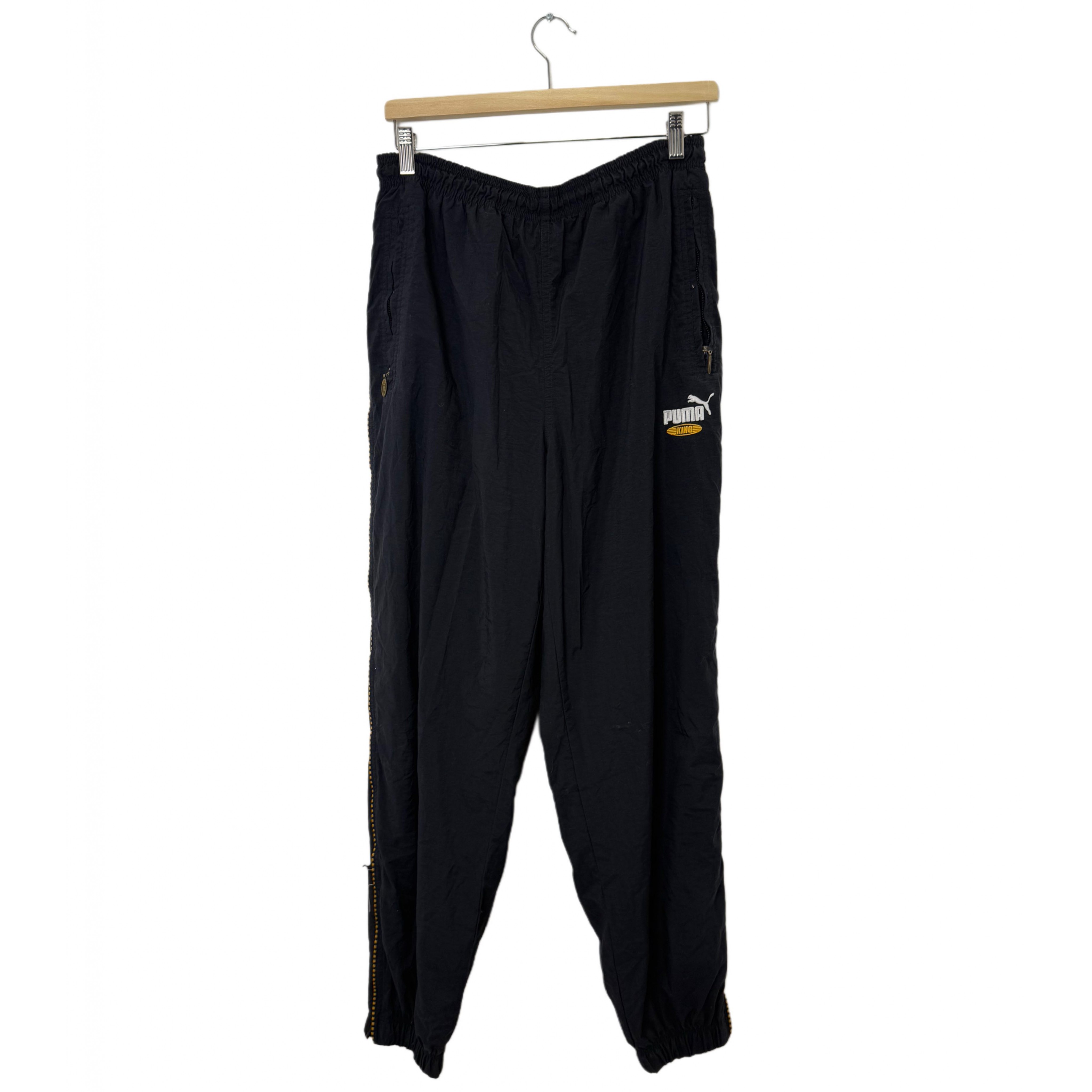 PUMA BLACK TRACK PANTS 