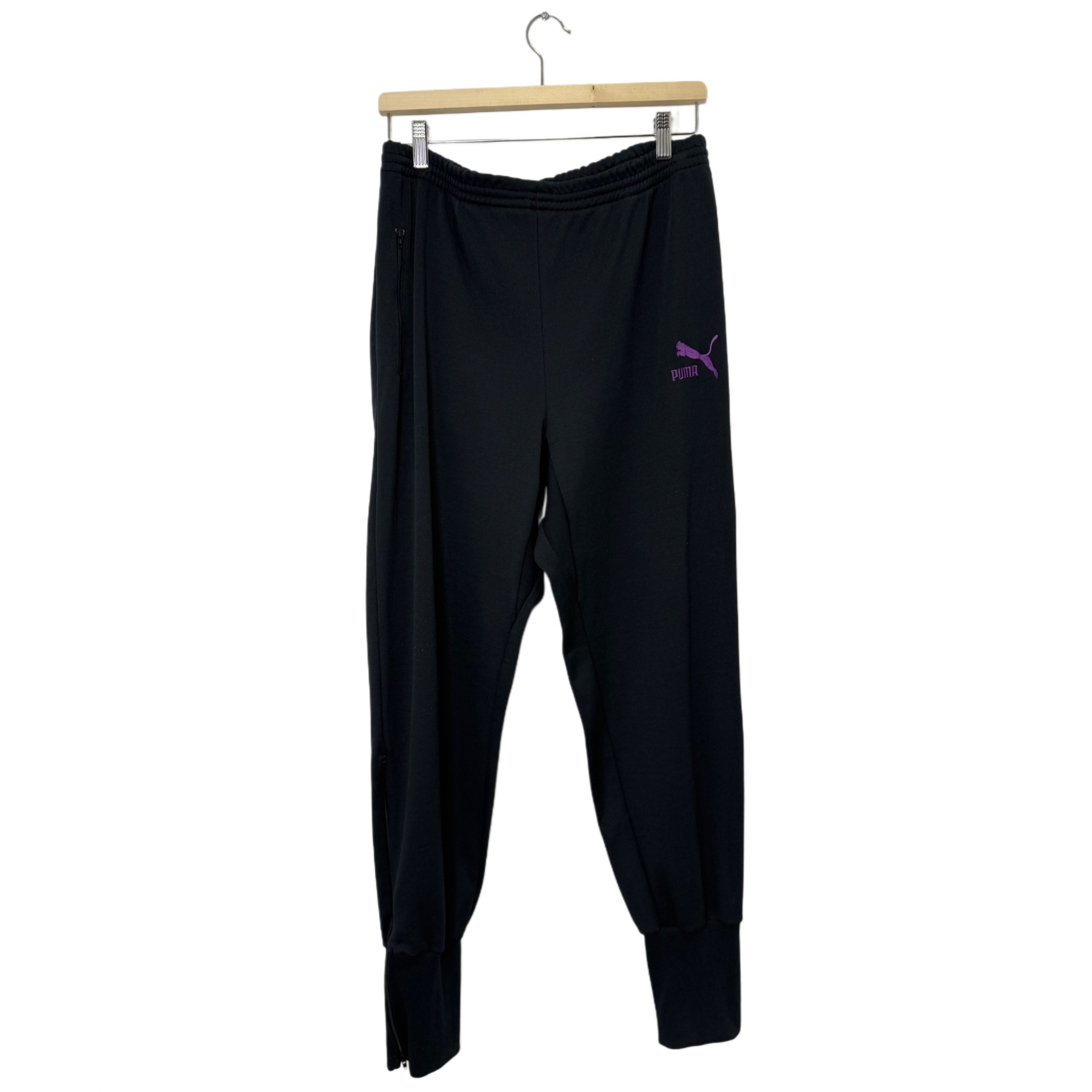 PUMA BLACK TRACK PANTS PUMA BLACK TRACK PANTS