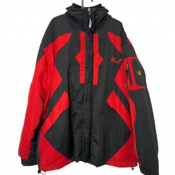 JACK WOLFSKIN RED AND BLACK JACKET