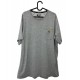 CARHARTT LIGHT GREY T-SHIRT CARHARTT LIGHT GREY T-SHIRT
