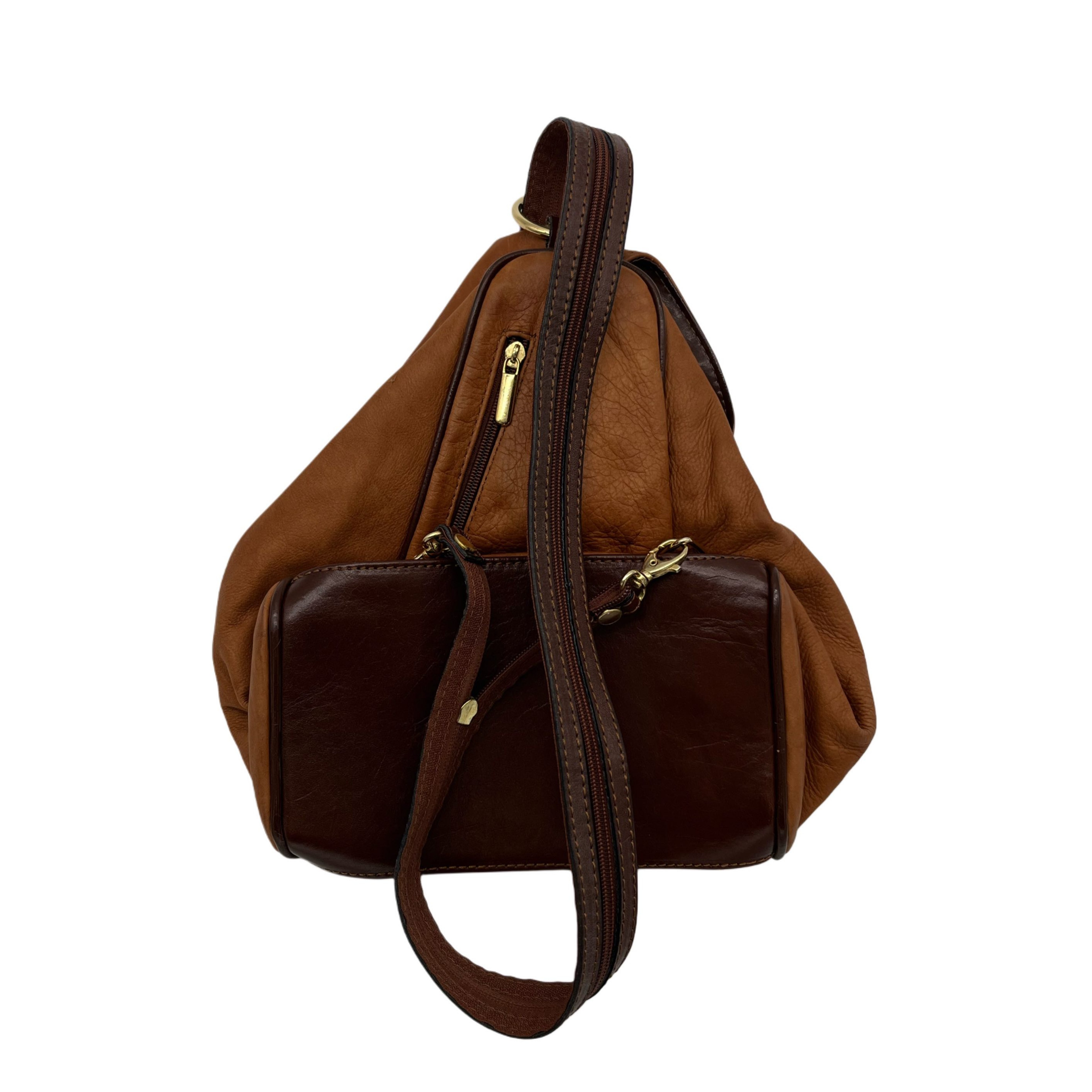BROWN LEATHER BACKPACK BROWN LEATHER BACKPACK