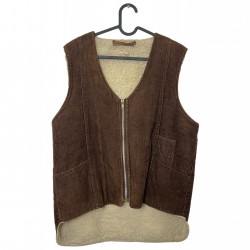 BROWN VINTAGE VEST