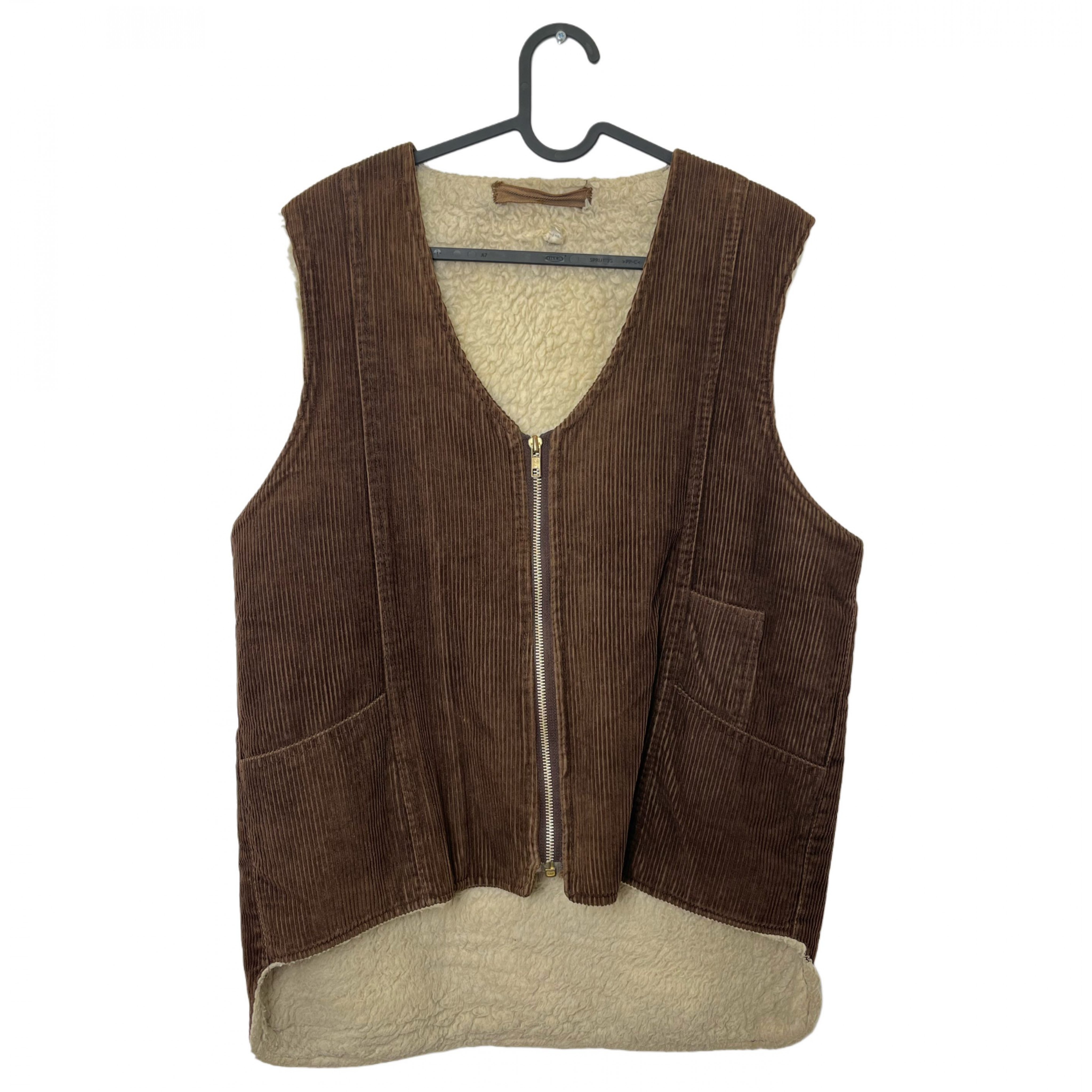 BROWN VINTAGE VEST BROWN VINTAGE VEST