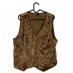 BROWN VINTAGE VEST