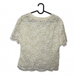 VINTAGE ETAM CREAM BLOUSE 