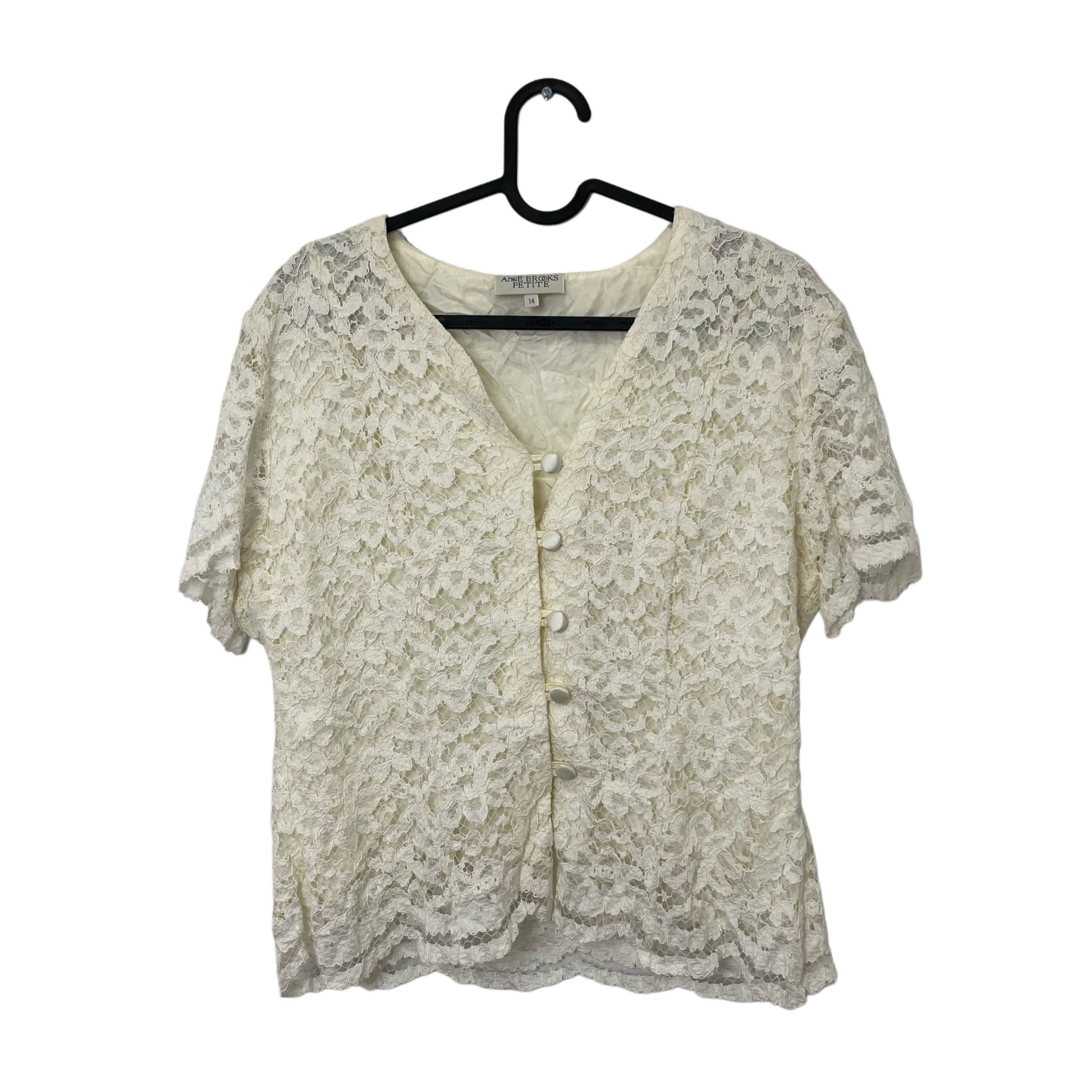 VINTAGE ETAM CREAM BLOUSE VINTAGE ETAM CREAM BLOUSE