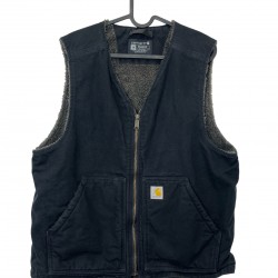 CARHARTT BLACK SLEEVELESS JACKET
