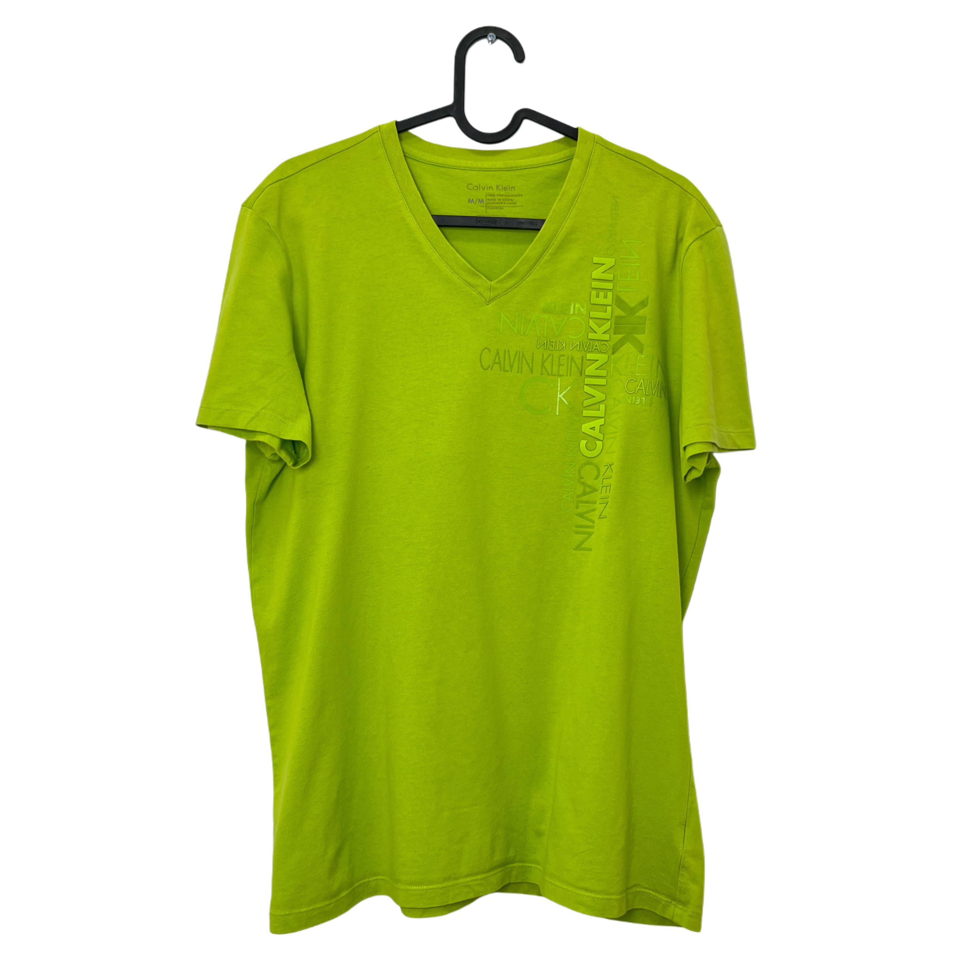 CALVIN KLEIN LIGHT GREEN T-SHIRT CALVIN KLEIN LIGHT GREEN T-SHIRT