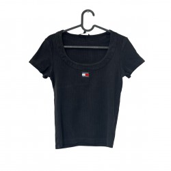 TOMMY JEANS BLACK T-SHIRT