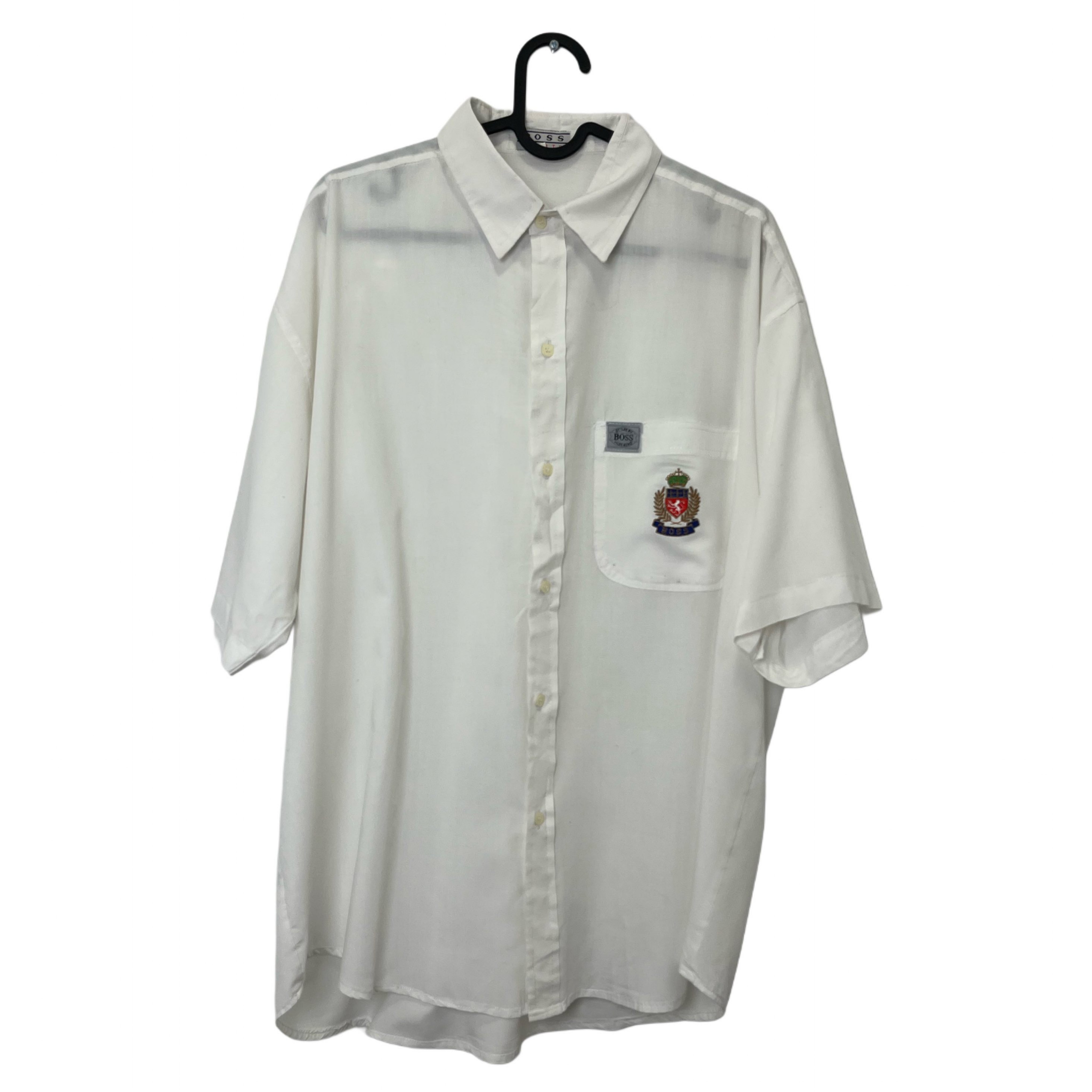 HUGO BOSS WHITE SHIRT VINTAGE HUGO BOSS WHITE SHIRT VINTAGE