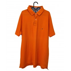 TOMMY HILFIGER ORANGE POLO T-SHIRT