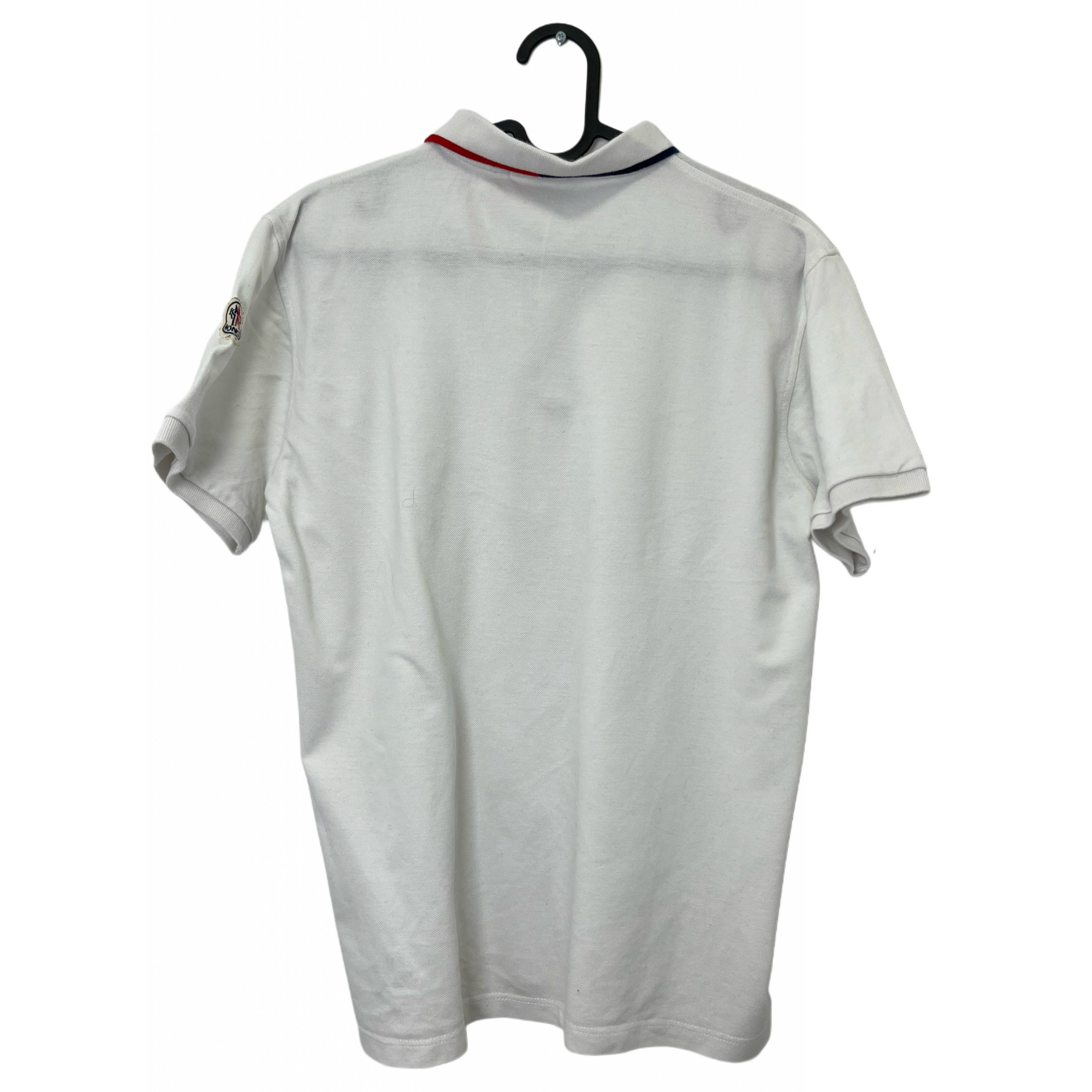 MONCLER WHITE POLO T-SHIRT MONCLER WHITE POLO T-SHIRT