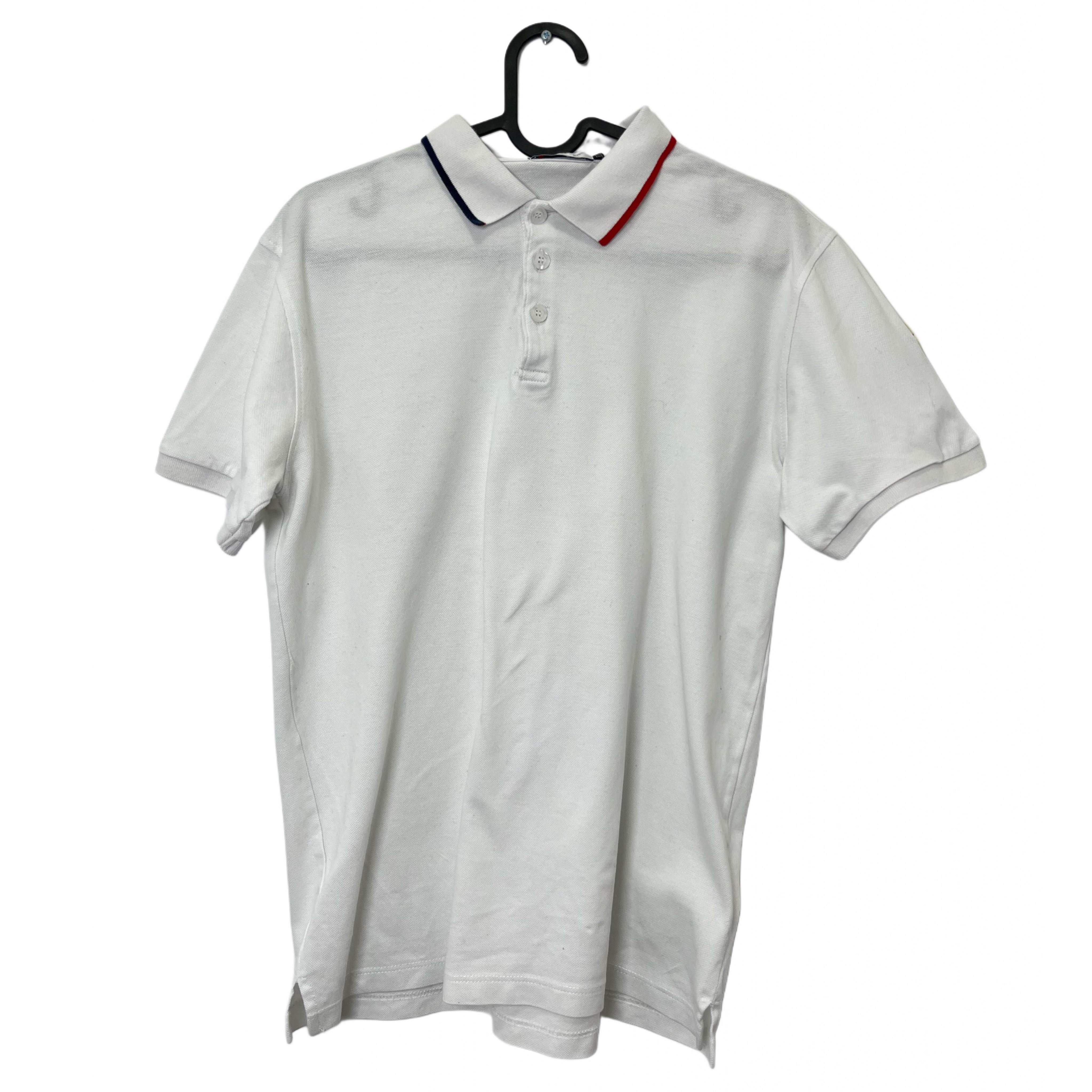 MONCLER WHITE POLO T-SHIRT MONCLER WHITE POLO T-SHIRT