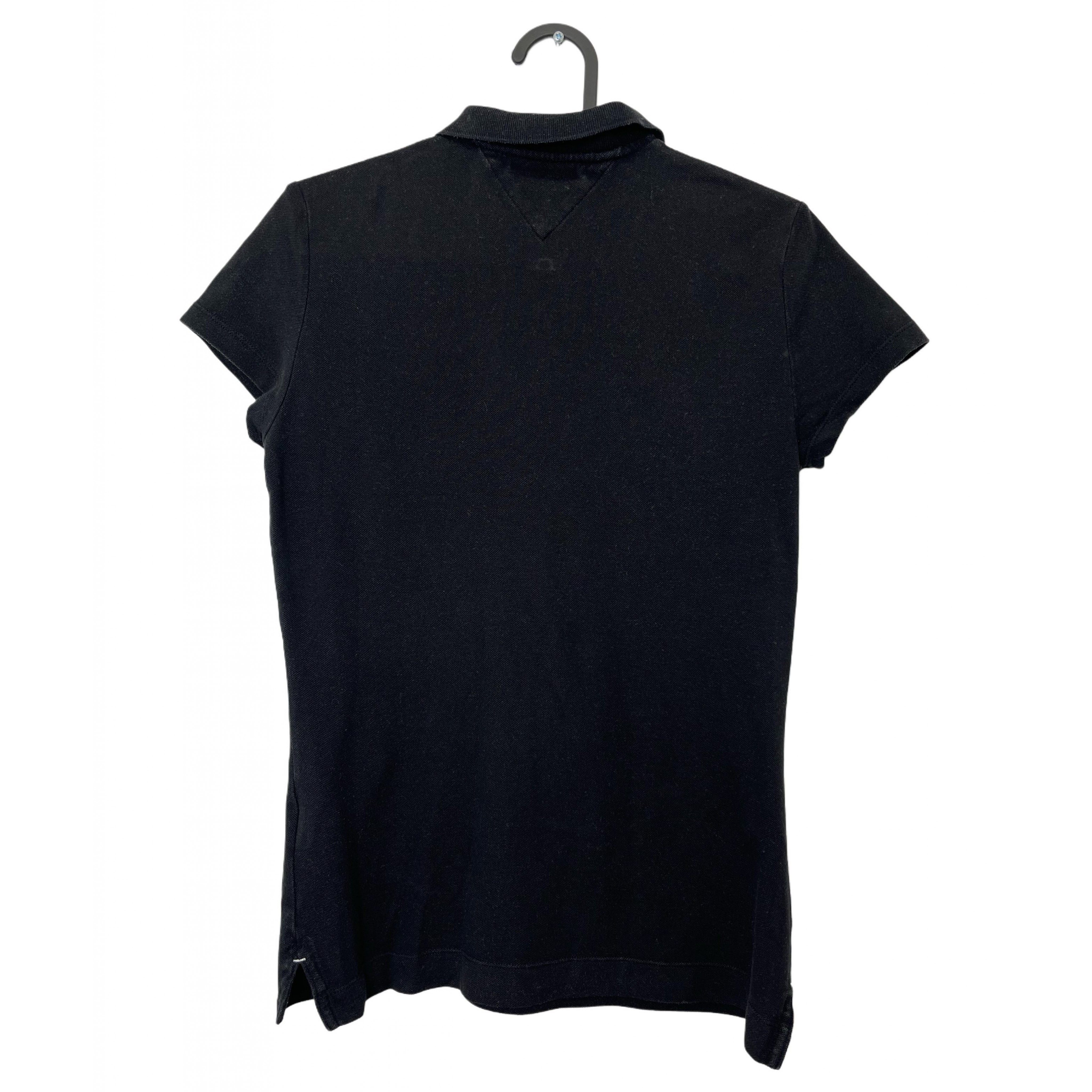 TOMMY HILFIGER BLACK POLO T-SHIRT