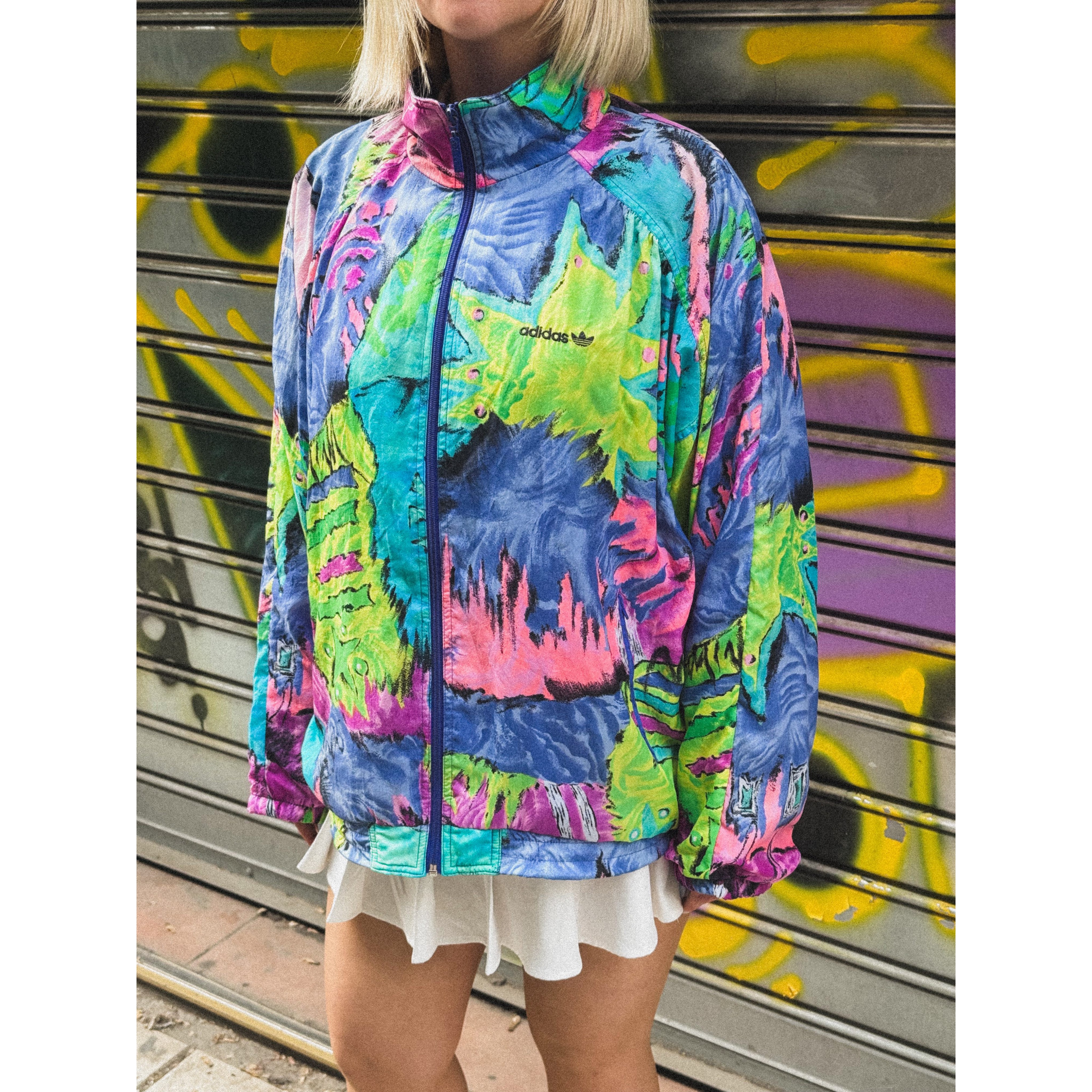 ADIDAS FLORAL VINTAGE JACKET ADIDAS FLORAL VINTAGE JACKET