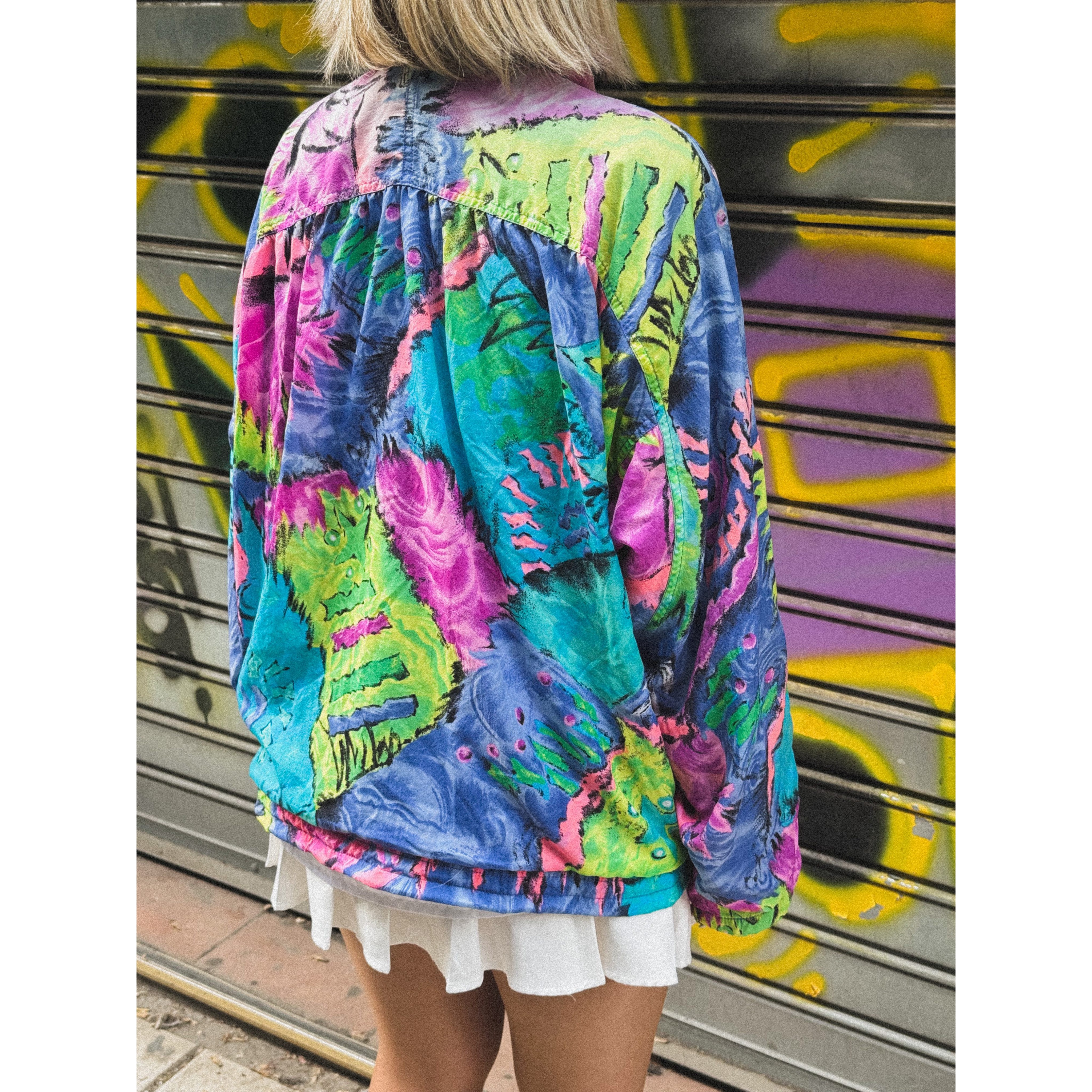ADIDAS FLORAL VINTAGE JACKET ADIDAS FLORAL VINTAGE JACKET