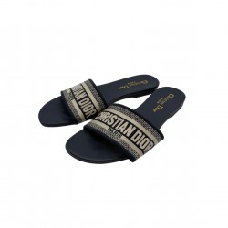 CHRISTIAN DIOR BLUE CLOTH SANDALS