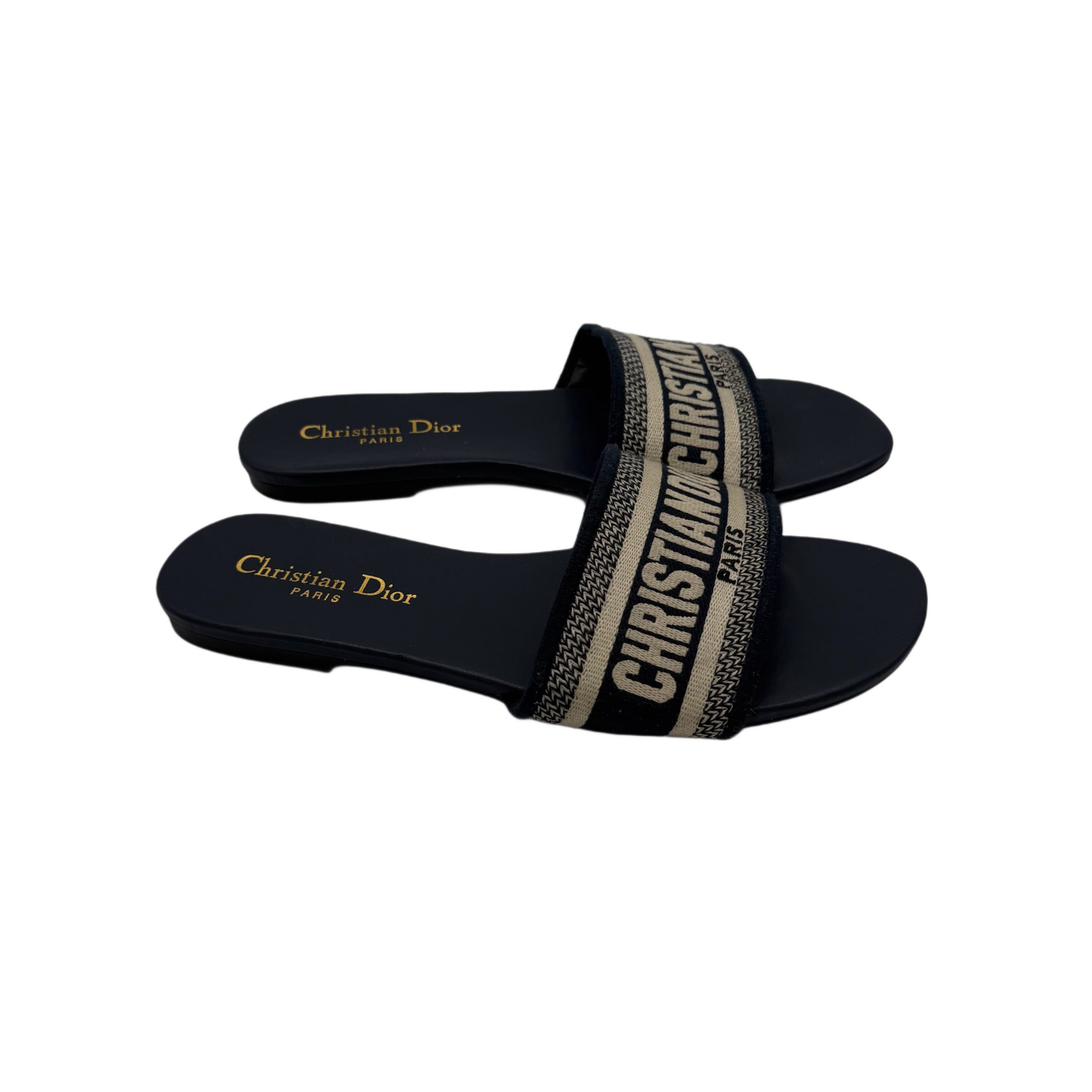 CHRISTIAN DIOR BLUE CLOTH SANDALS CHRISTIAN DIOR BLUE CLOTH SANDALS