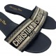 CHRISTIAN DIOR BLUE CLOTH SANDALS CHRISTIAN DIOR BLUE CLOTH SANDALS