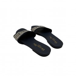 CHRISTIAN DIOR BLUE CLOTH SANDALS