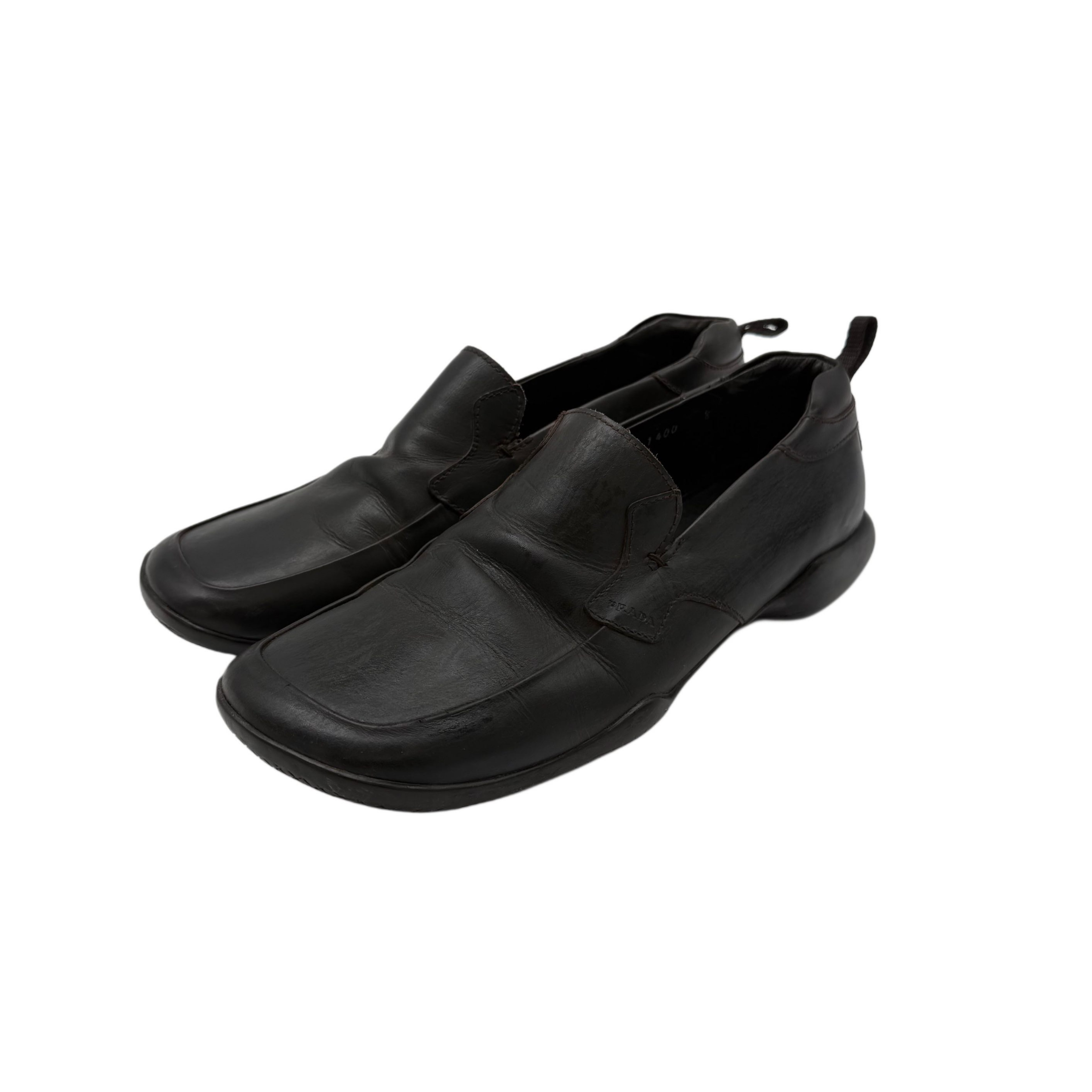 PRADA DARK BROWN LOAFERS PRADA DARK BROWN LOAFERS