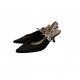 CHRISTIAN DIOR CLOTH HEELS CHRISTIAN DIOR CLOTH HEELS