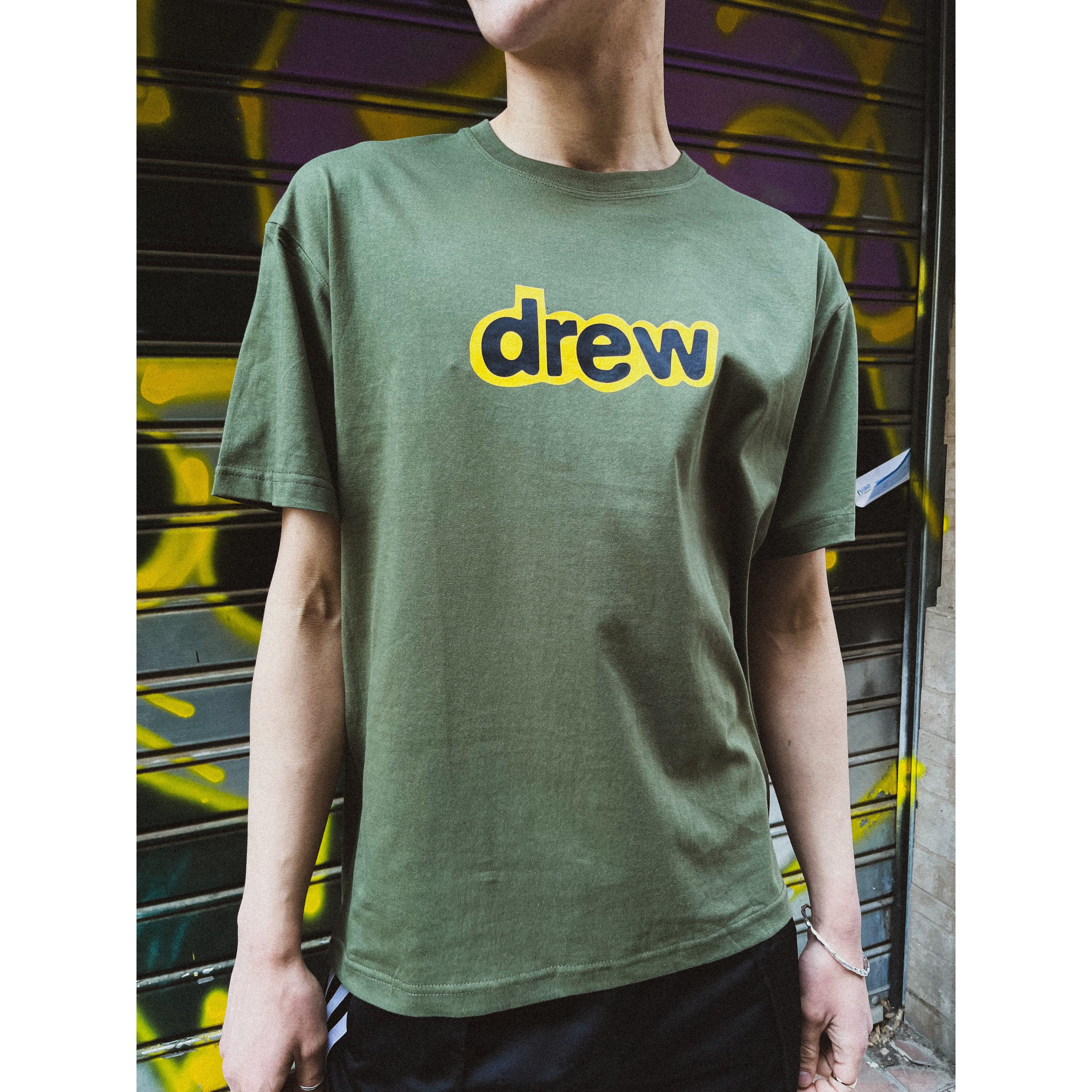 DREW OLIVE GREEN T-SHIRT DREW OLIVE GREEN T-SHIRT