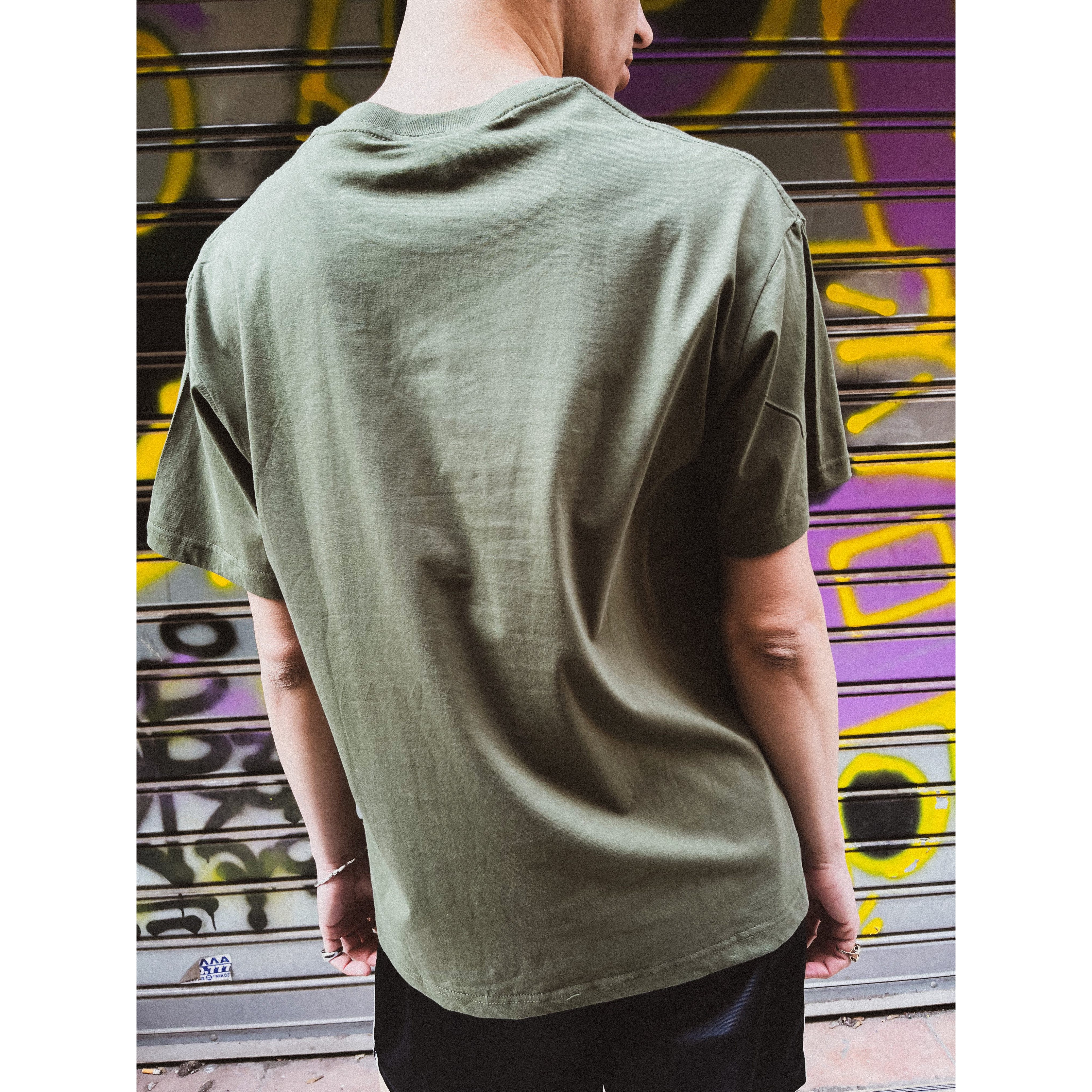 DREW OLIVE GREEN T-SHIRT DREW OLIVE GREEN T-SHIRT